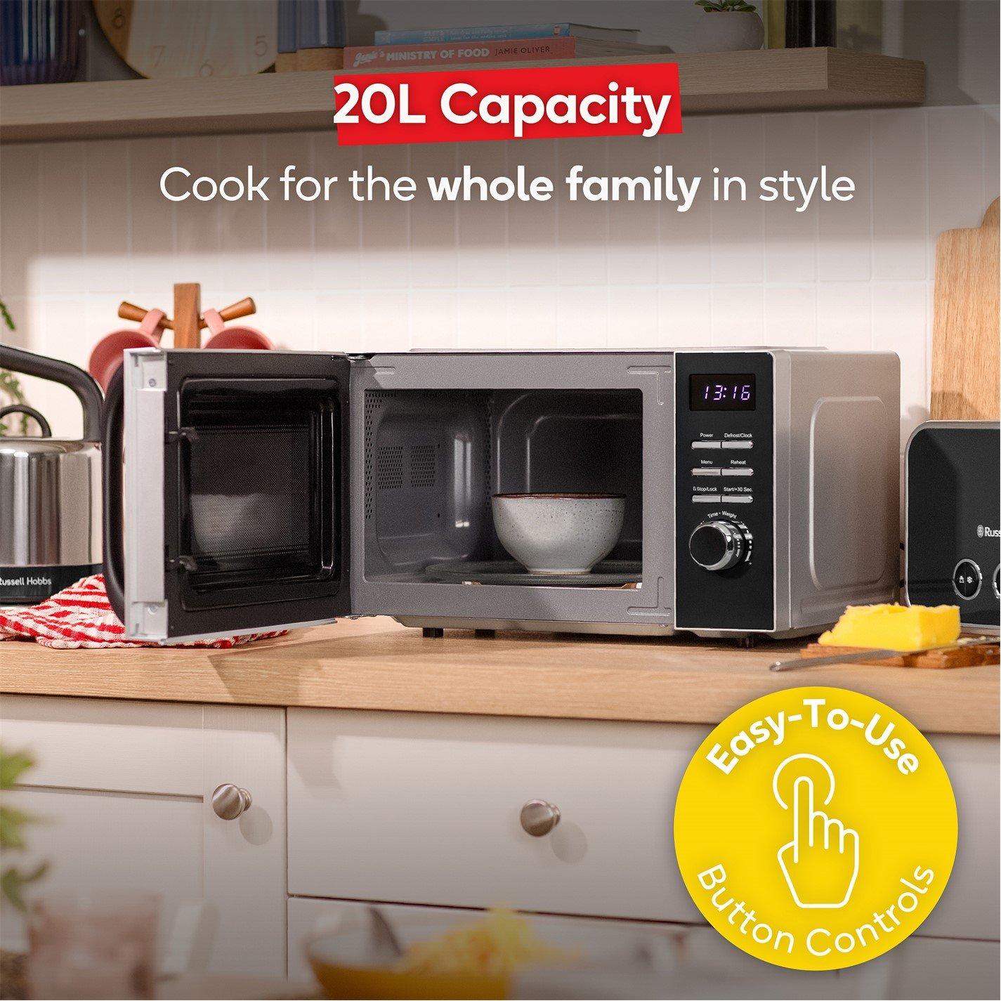 Black - Russell Hobbs - RHMD832B 20L Digital Microwave - 9