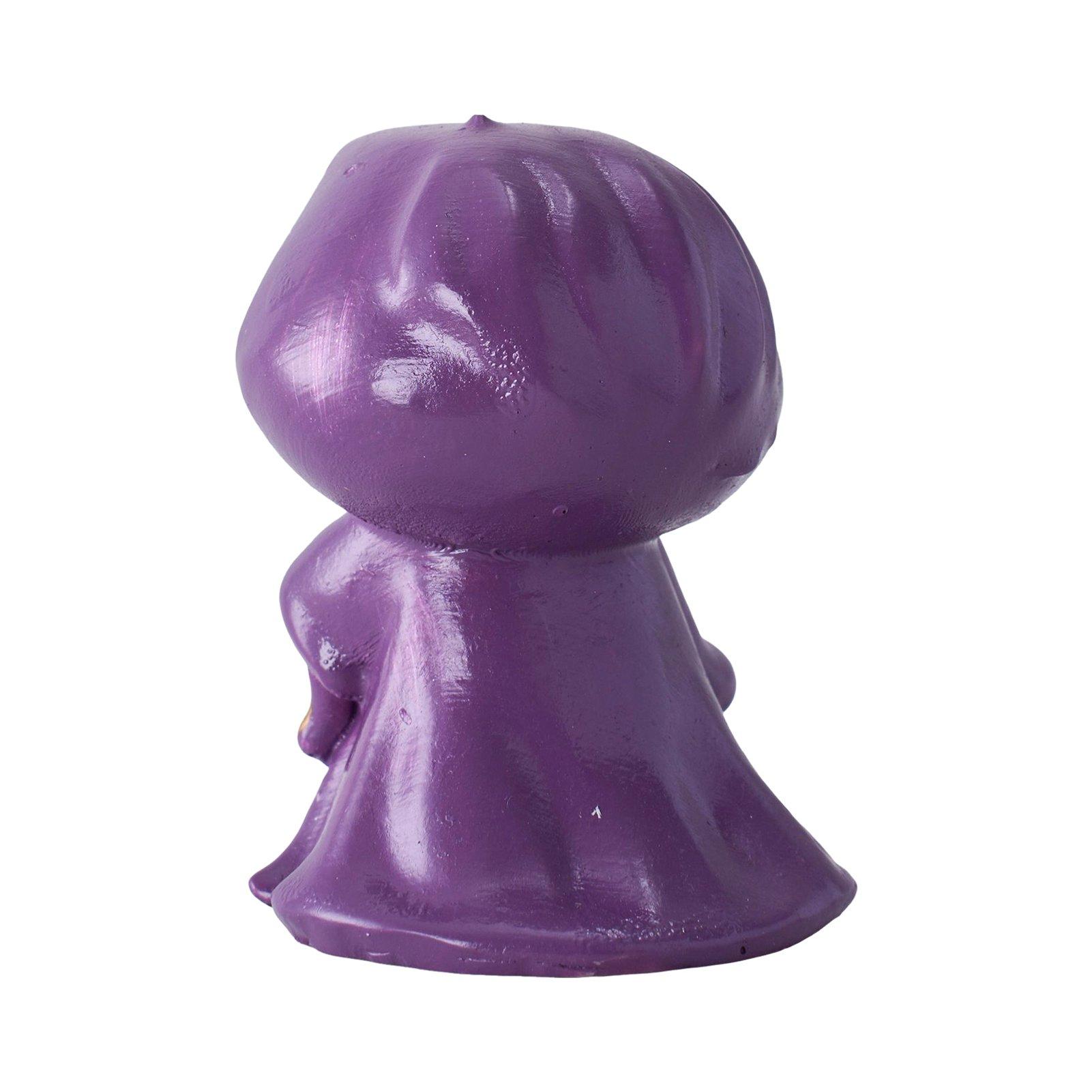 Purple - LIFE IDEAS - Halloween Skull Grim Reaper Walking Dog Figurine - 5