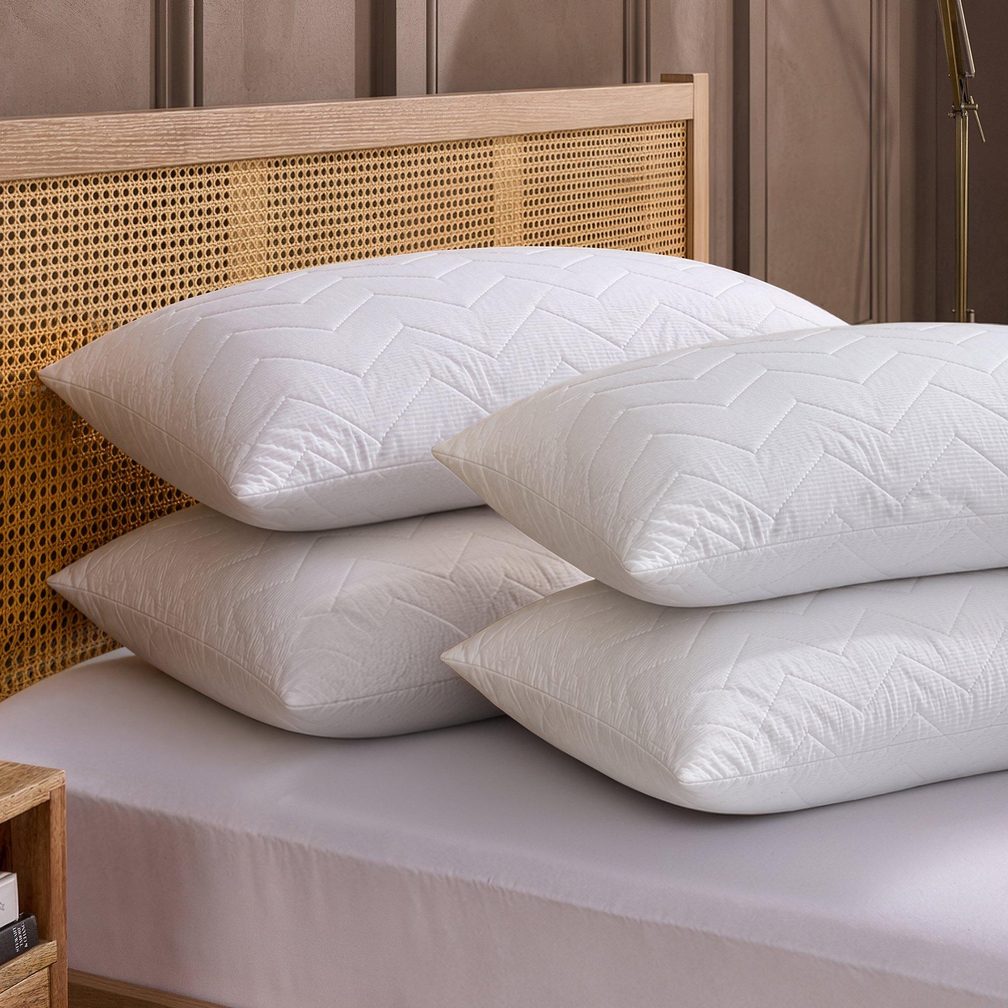 White - Snuggledown - Scandi Rebound Pillow Firm Support - 12