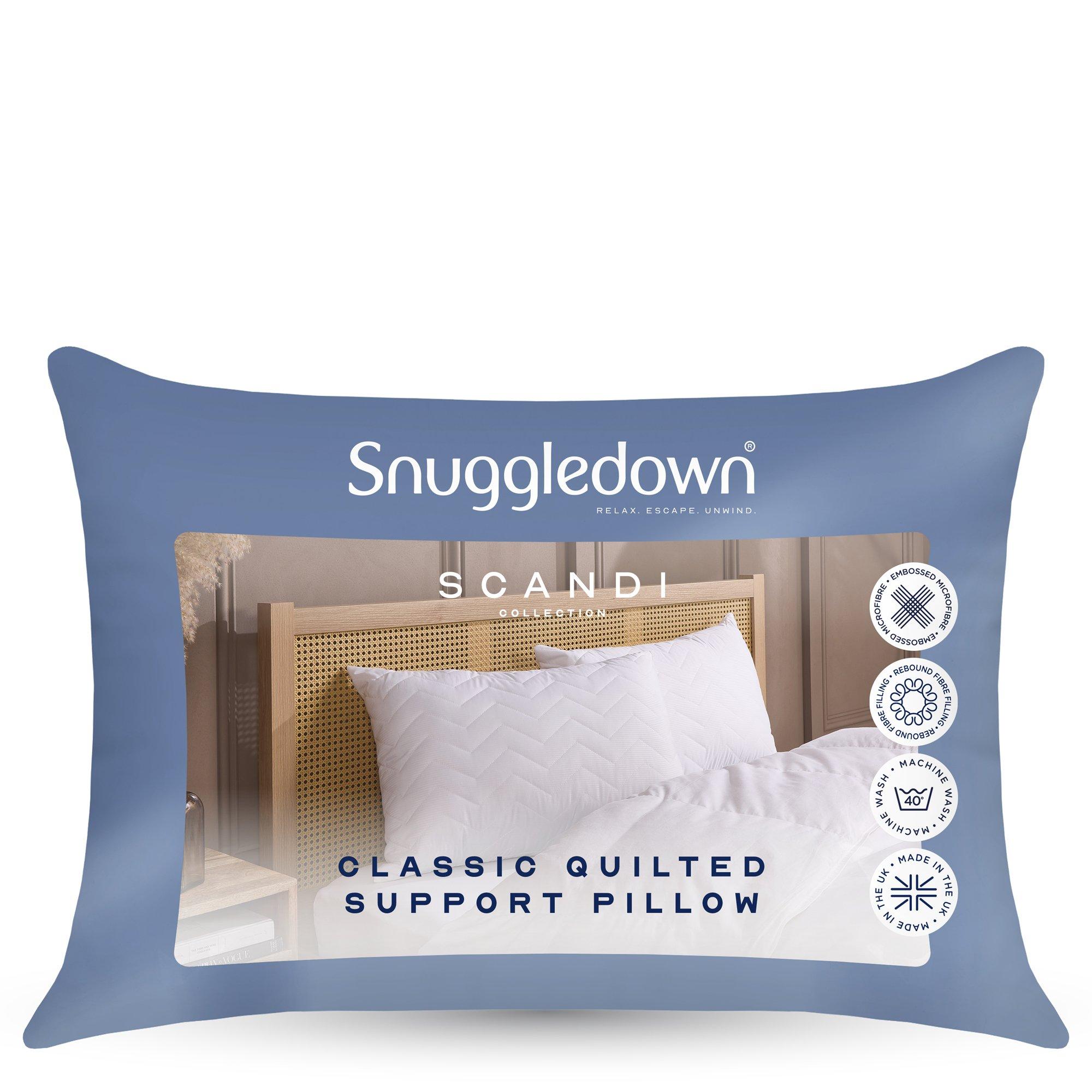 White - Snuggledown - Scandi Rebound Pillow Firm Support - 13
