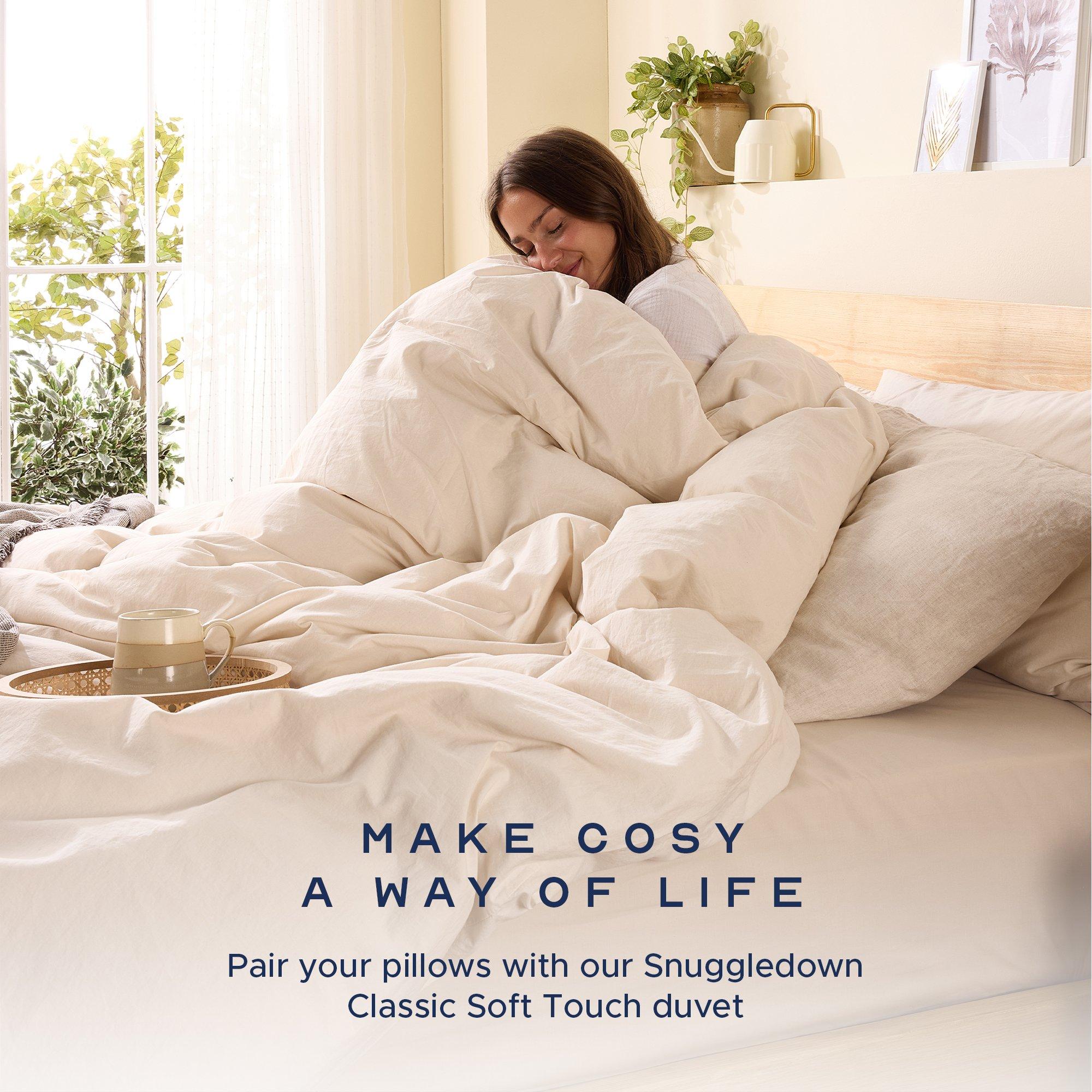 White - Snuggledown - Scandi Rebound Firm Pillow - 10