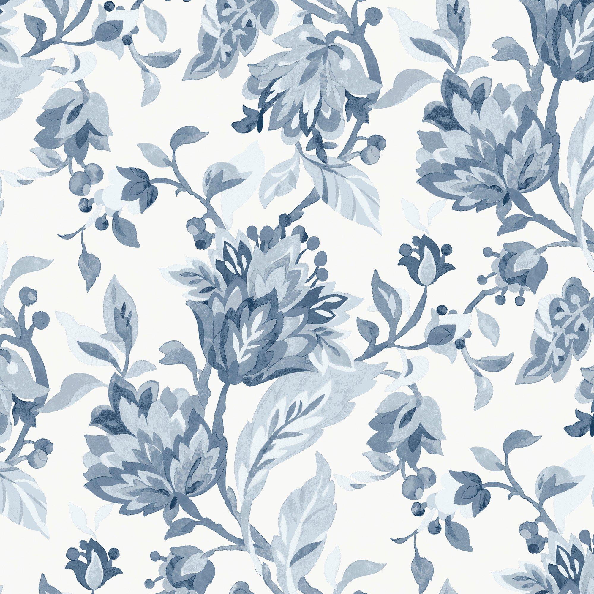 White - Laura Ashley - Laura Ashley Adwick Trail Dark Seaspray Wallpaper - 2