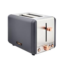Tower Cavaletto 2 Slice Stainless Steel Toaster with Ros