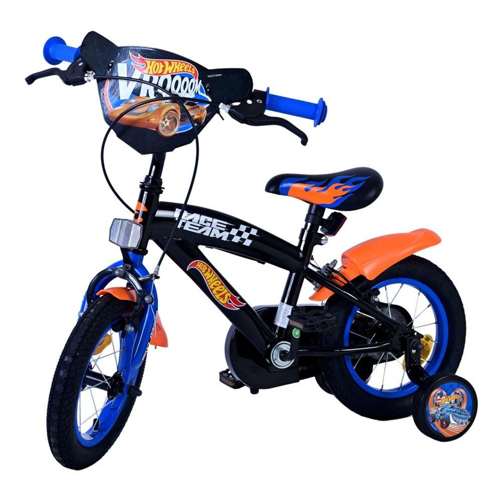 Black - Hot Wheels - 12 Boys Childrens Bike - 1