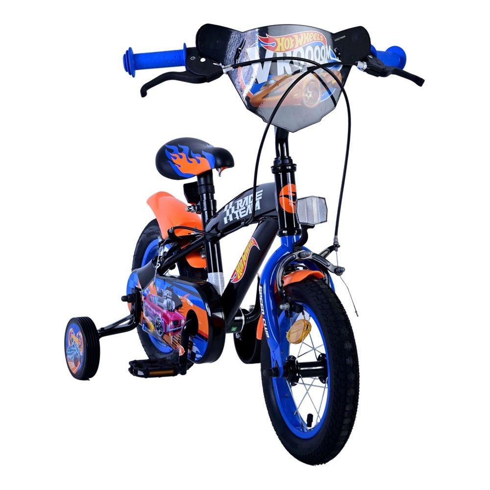Black - Hot Wheels - 12 Boys Childrens Bike - 2