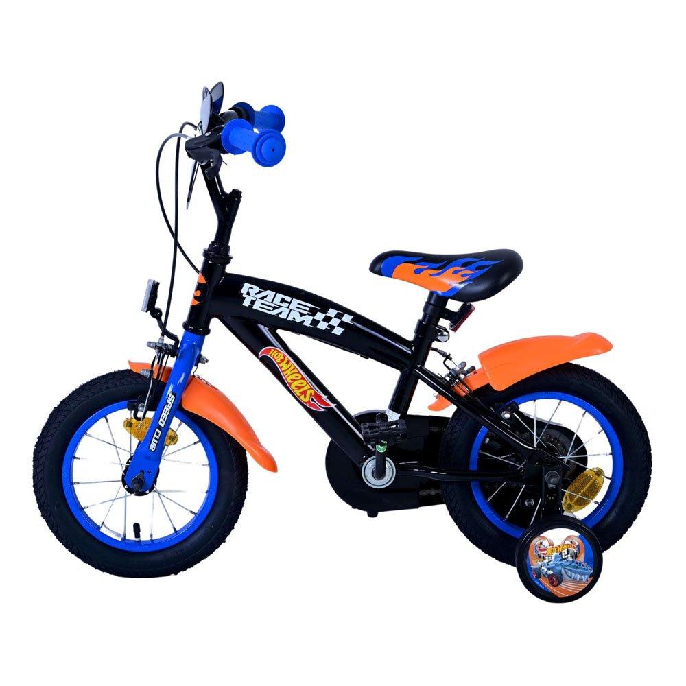 Black - Hot Wheels - 12 Boys Childrens Bike - 5