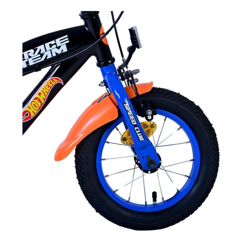 Black - Hot Wheels - 12 Boys Childrens Bike - 8