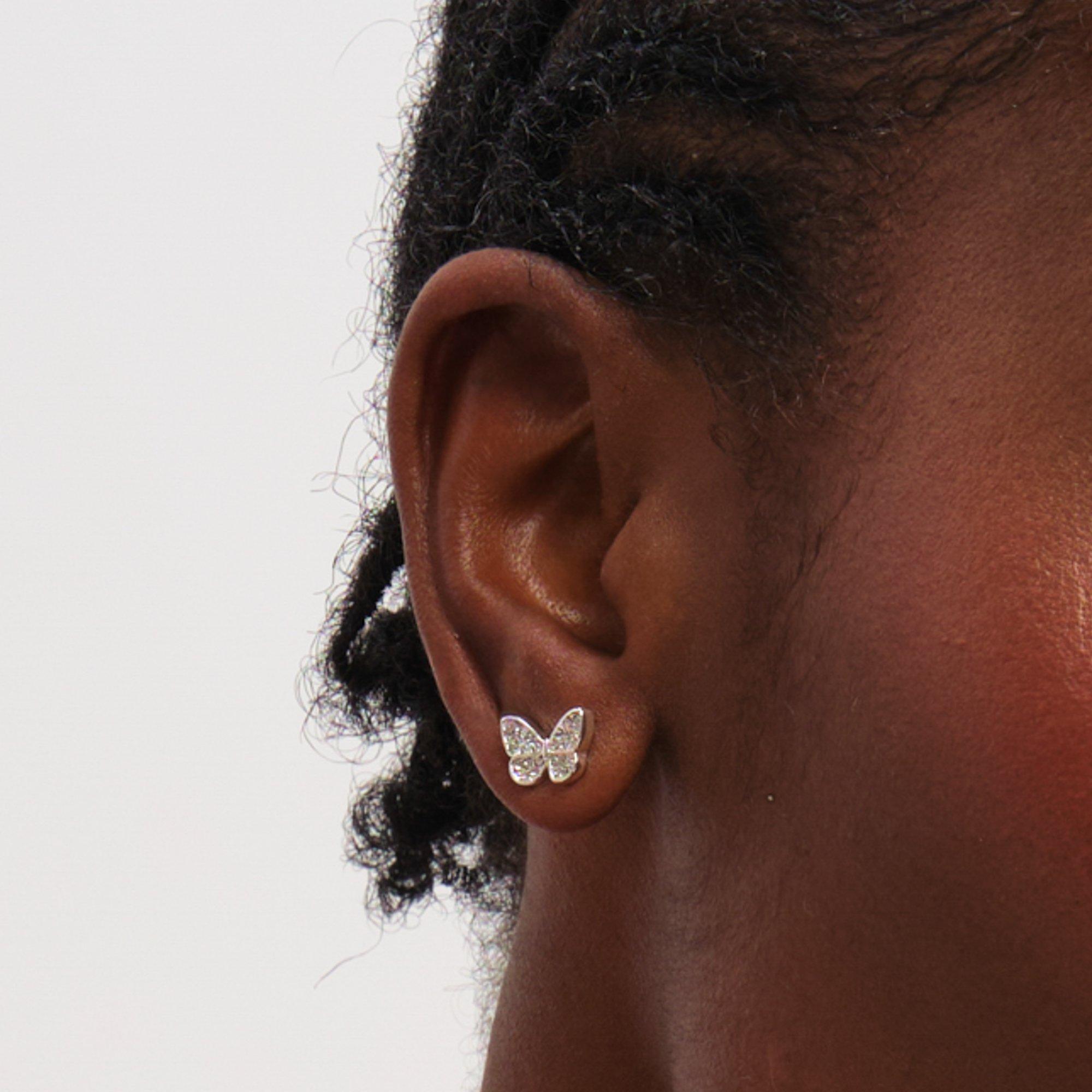 Silver - Jon Richard - Silver Crystal Butterfly Trio Set - Gift Box - 3