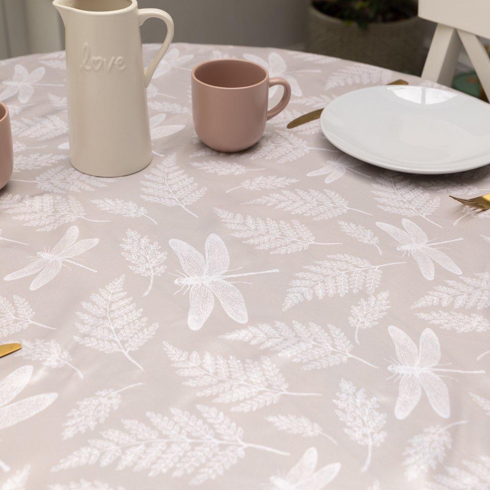 Beige - D C Fix - Dragon Fairy Wipe Clean Polyester Tablecloth - 5