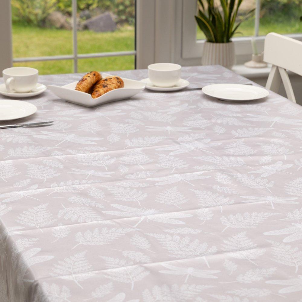 Beige - D C Fix - Dragon Fairy Wipe Clean Polyester Tablecloth - 7
