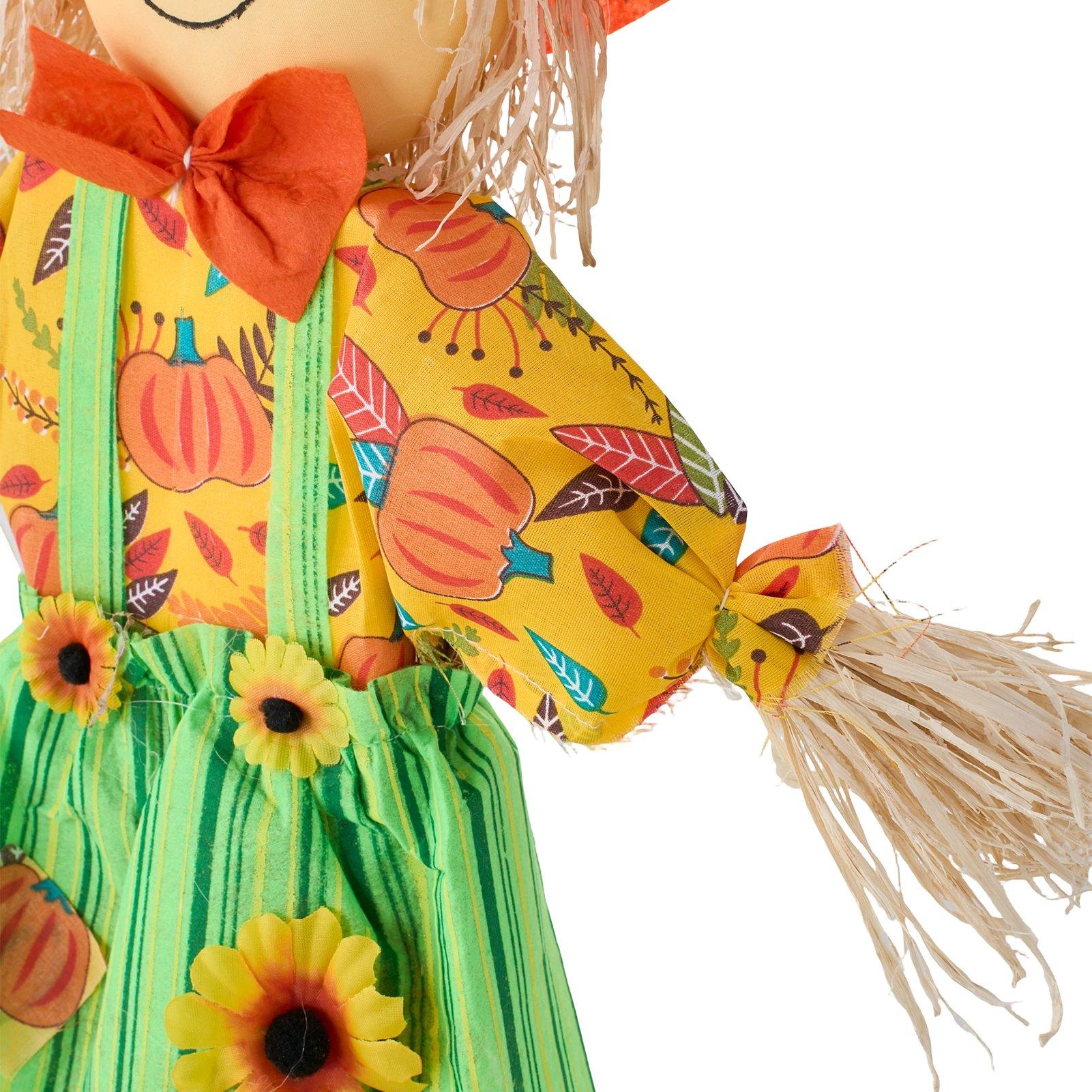 Multi - LIFE IDEAS - 2FT Set of 2 Halloween Scarecrow Decorations - 6