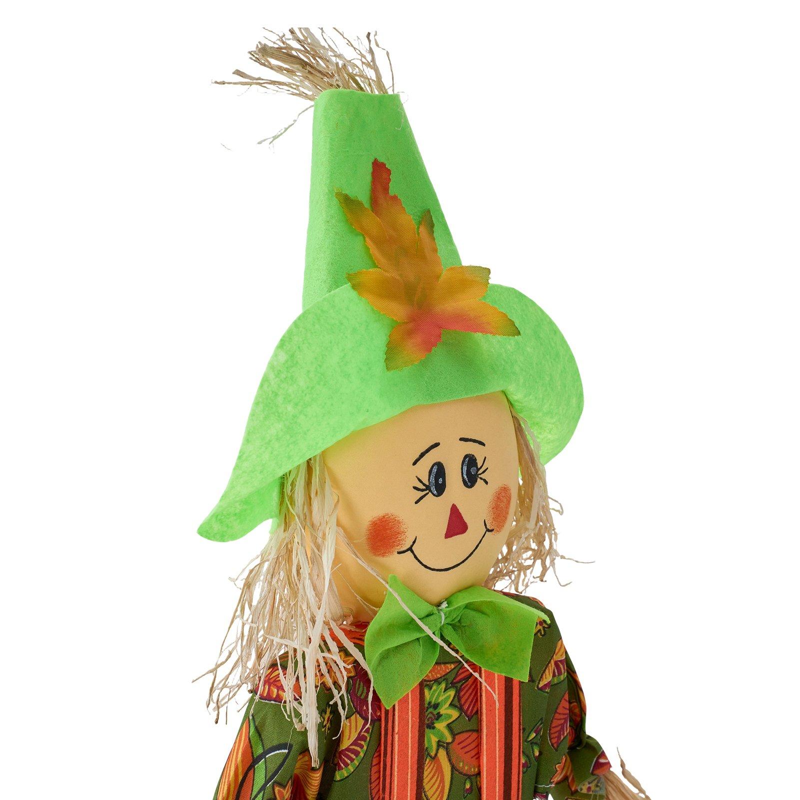 Multi - LIFE IDEAS - 2FT Set of 2 Halloween Scarecrow Decorations - 7