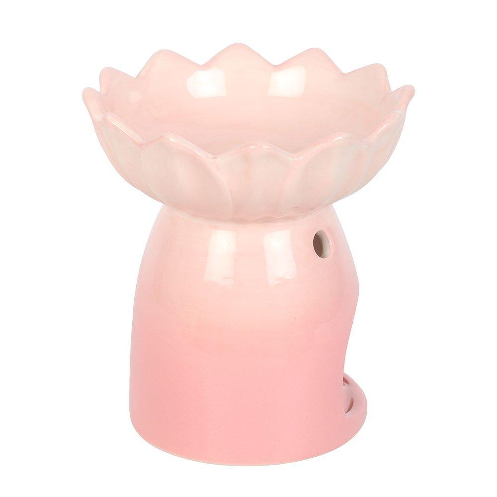 Pink - Something Different - Pink Water Lily Oil Burner and Wax Warmer - 3
