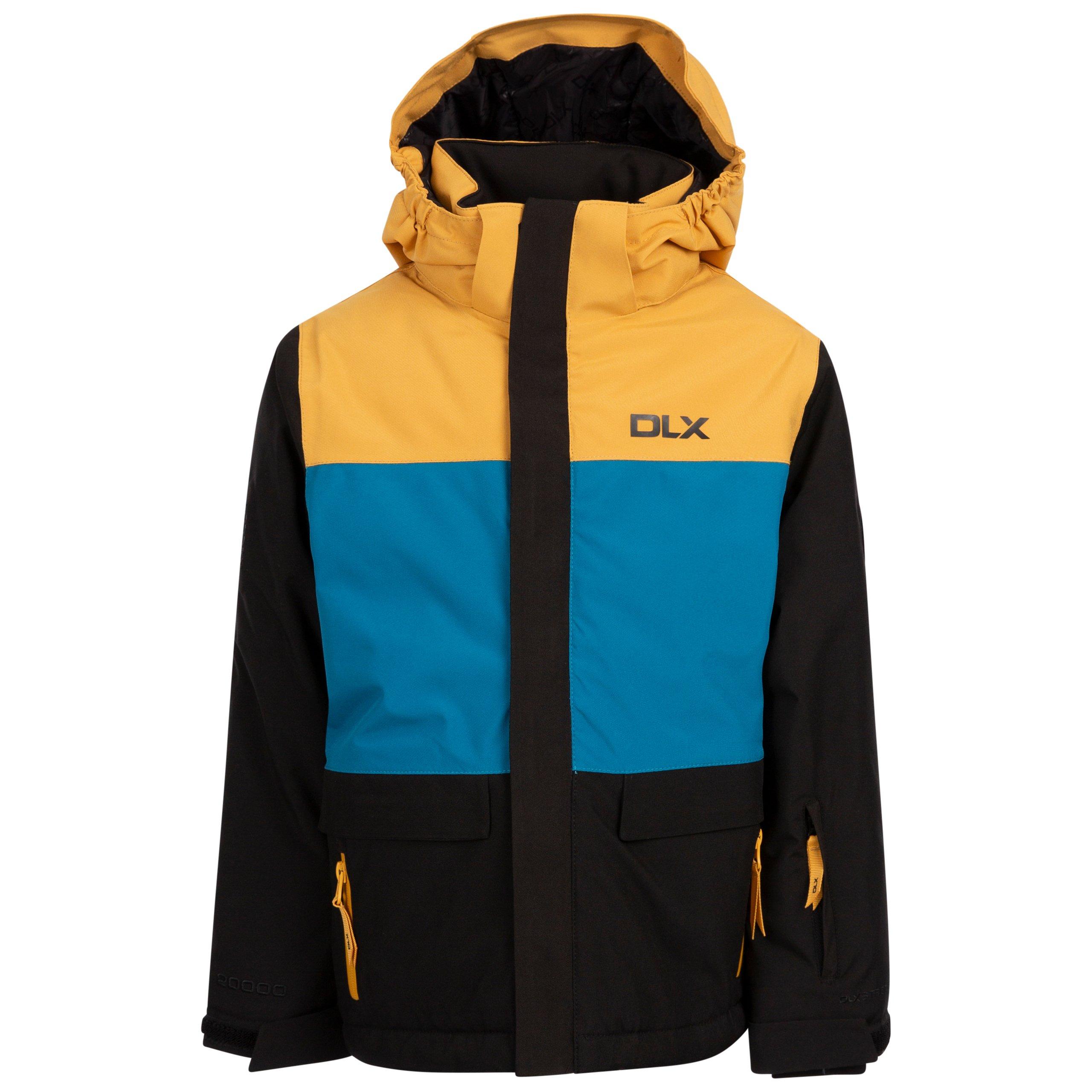 DLX Unisex Kids' Waterproof Ski Jacket - Black