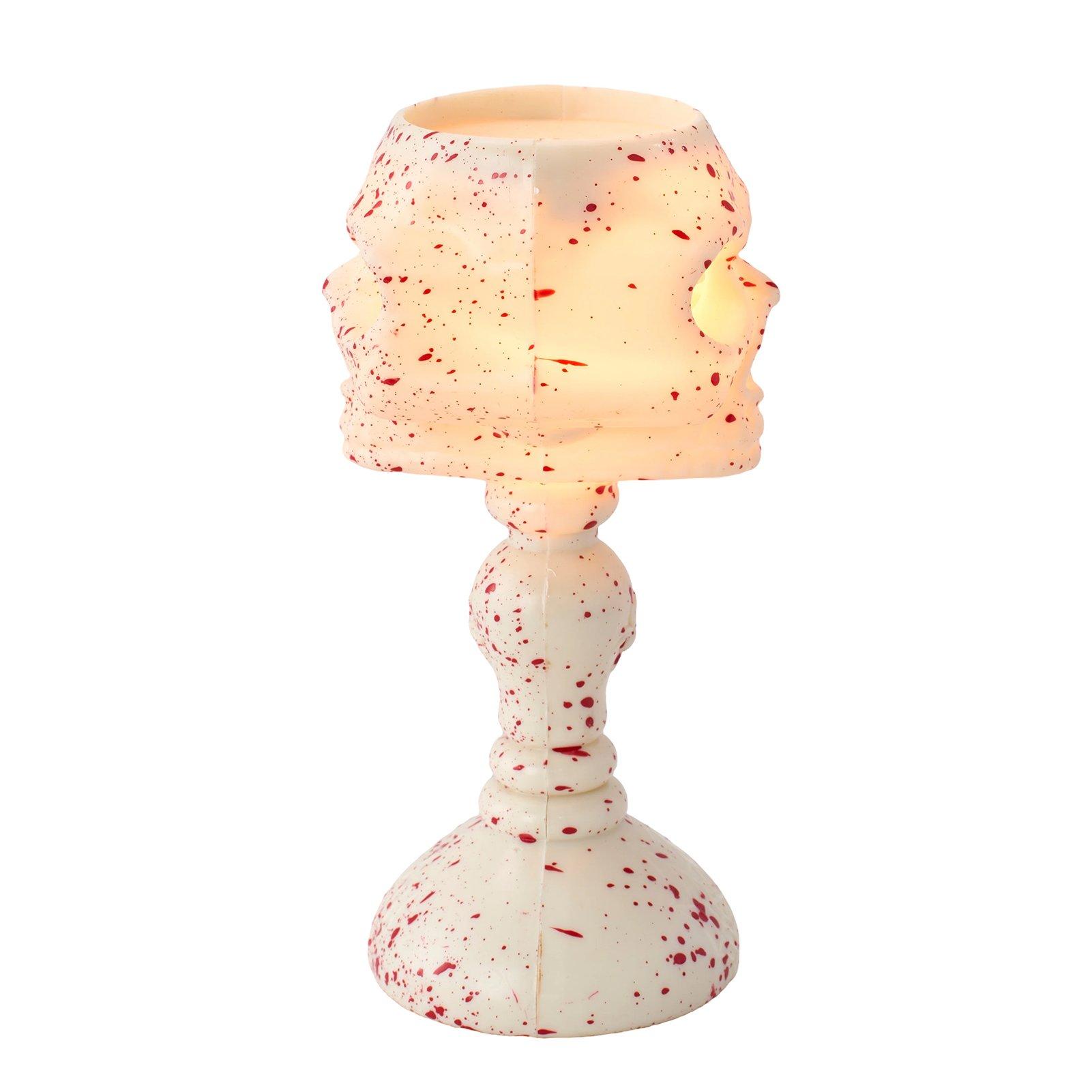 Beige - LIFE IDEAS - LED Spooky Double-Faced Skull Lamp - 5