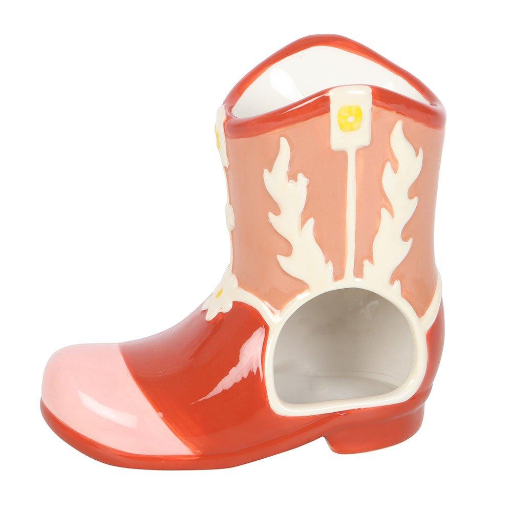 Pink - Something Different - Cowboy Boot Oil Burner and Wax Warmer - 4