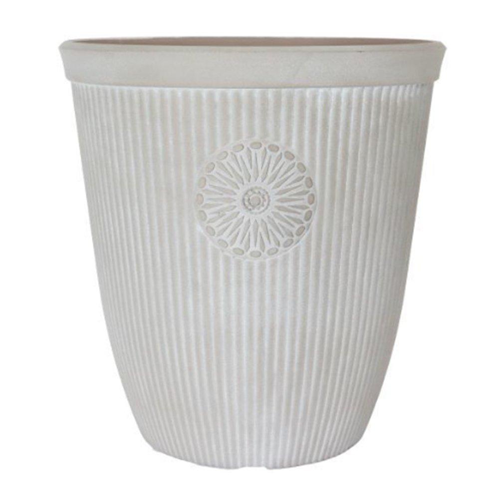 Yougarden  Somerville Tall Planter (16) - Pebble White - Cream - 42x40x40cm