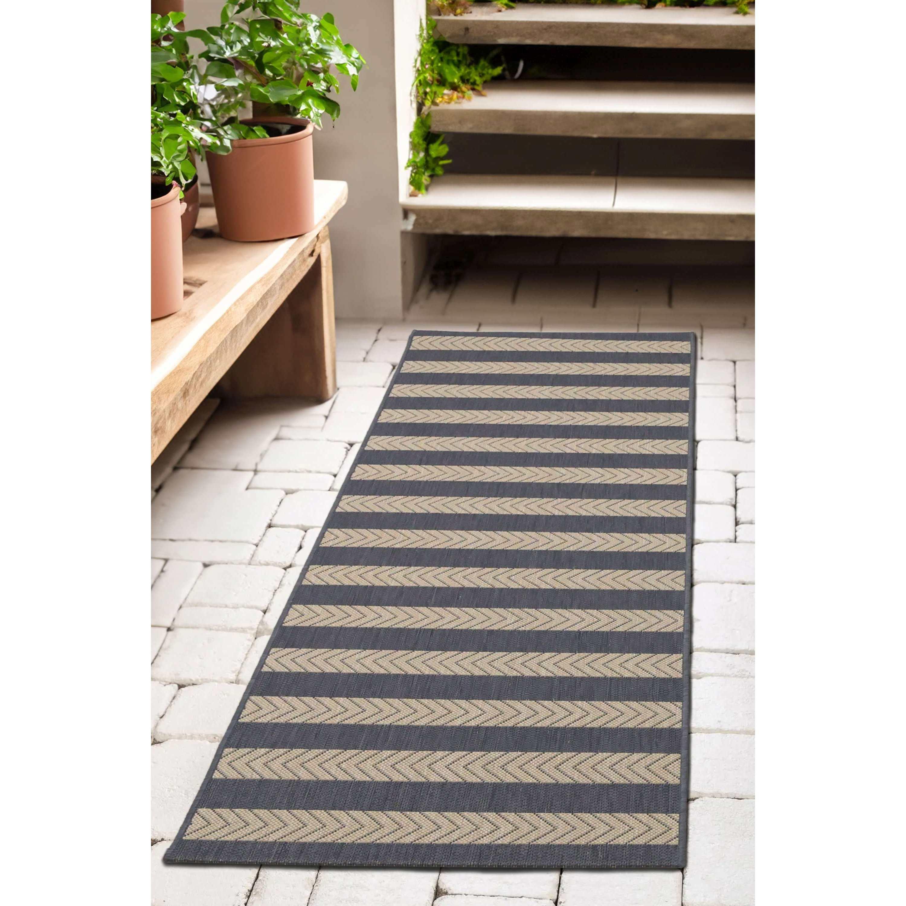 Homemaker  Eden Stripe Runner Denim - 67x300cm