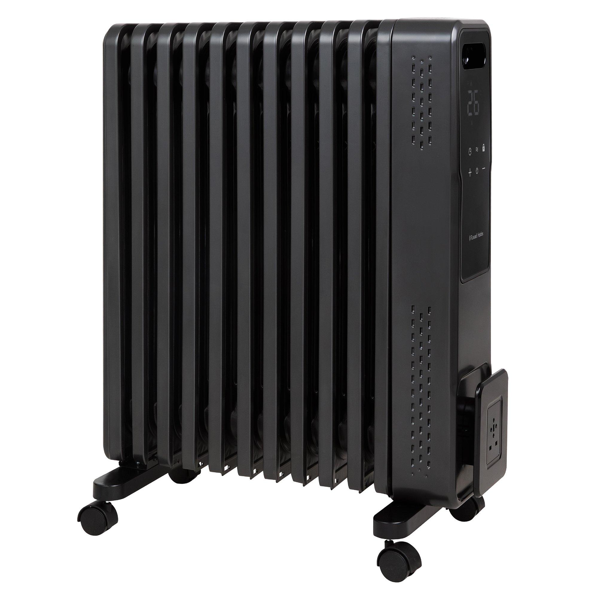 Graphite - Russell Hobbs - RHOFR2500-M-D 11 Fin Digital Oil Filled Radiator - 12