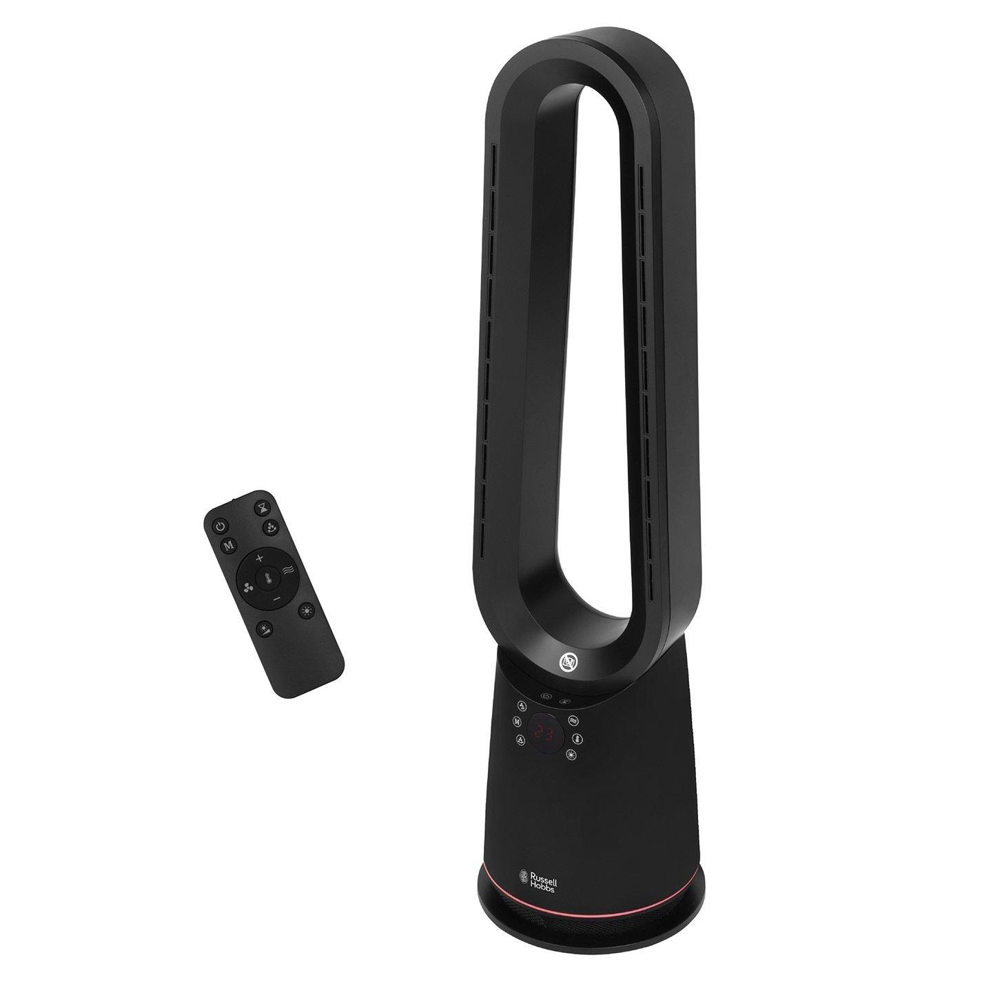 Black - Russell Hobbs - RHBHC2030B Bladeless Heat and Cool Fan with Remote - 1