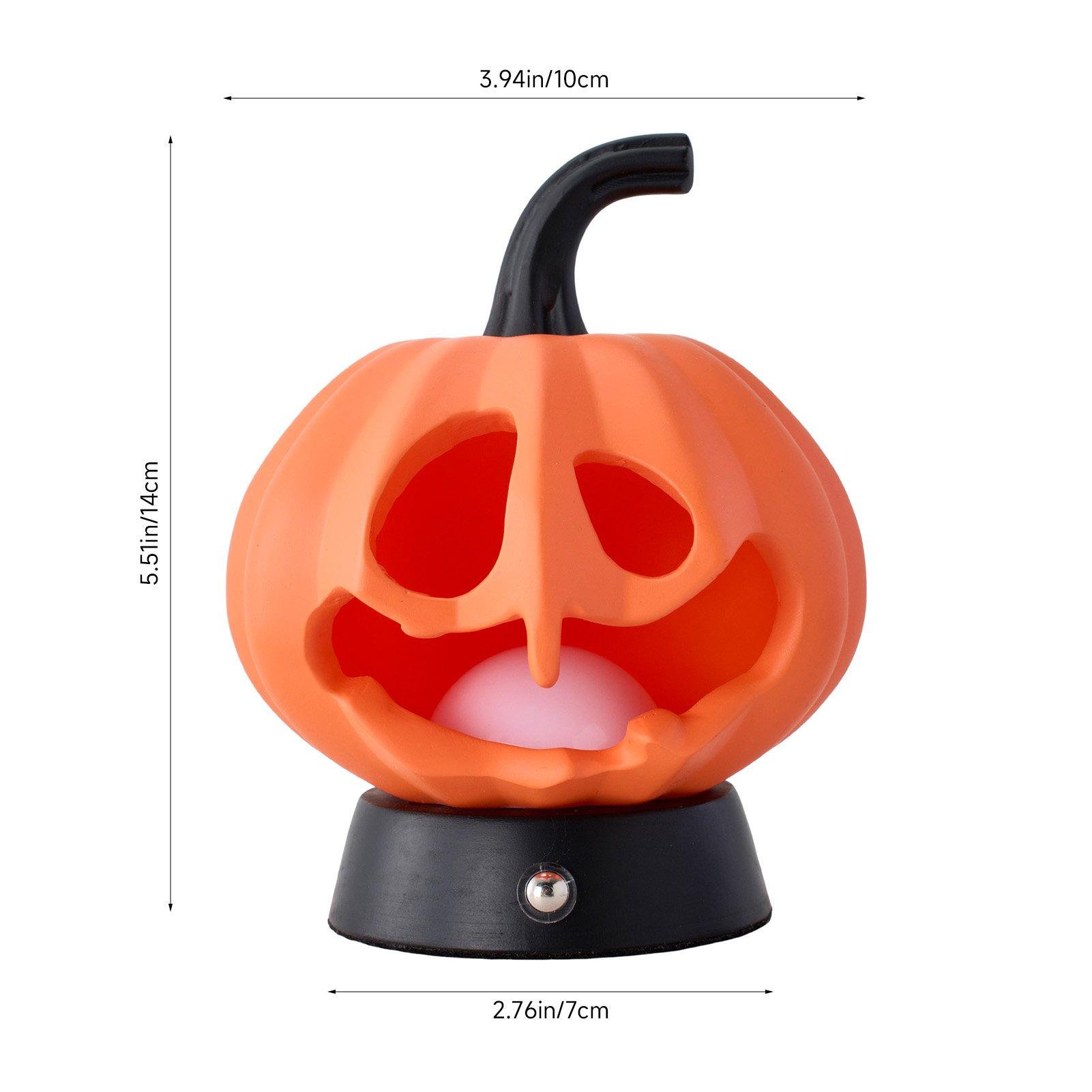 Orange - LIFE IDEAS - Halloween 3D Standing Pumpkin Lamp - 2