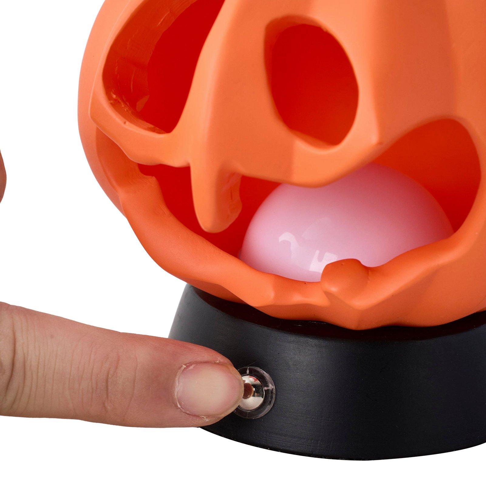 Orange - LIFE IDEAS - Halloween 3D Standing Pumpkin Lamp - 9