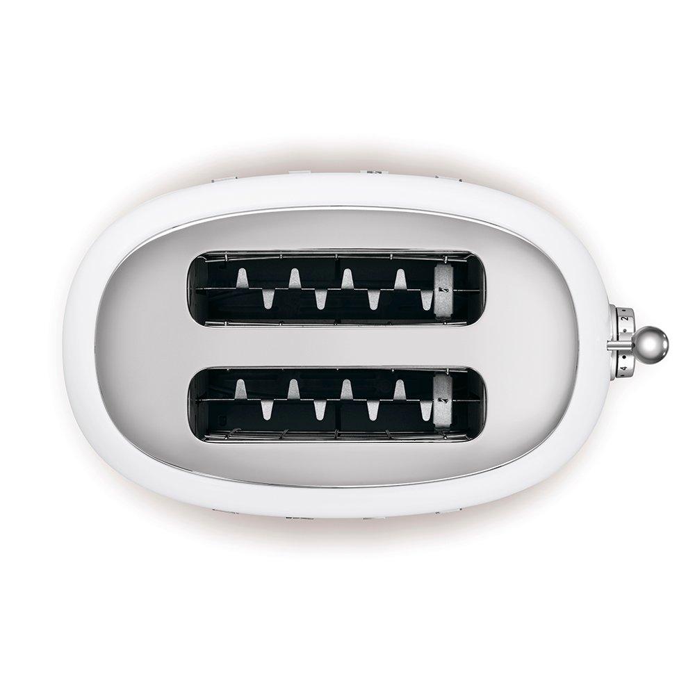 White - Smeg - 50s Style 2-Slice Toaster - 4