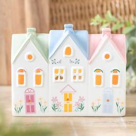 Something Different Pastel House Incense Cone Burner and Tealight Hold
