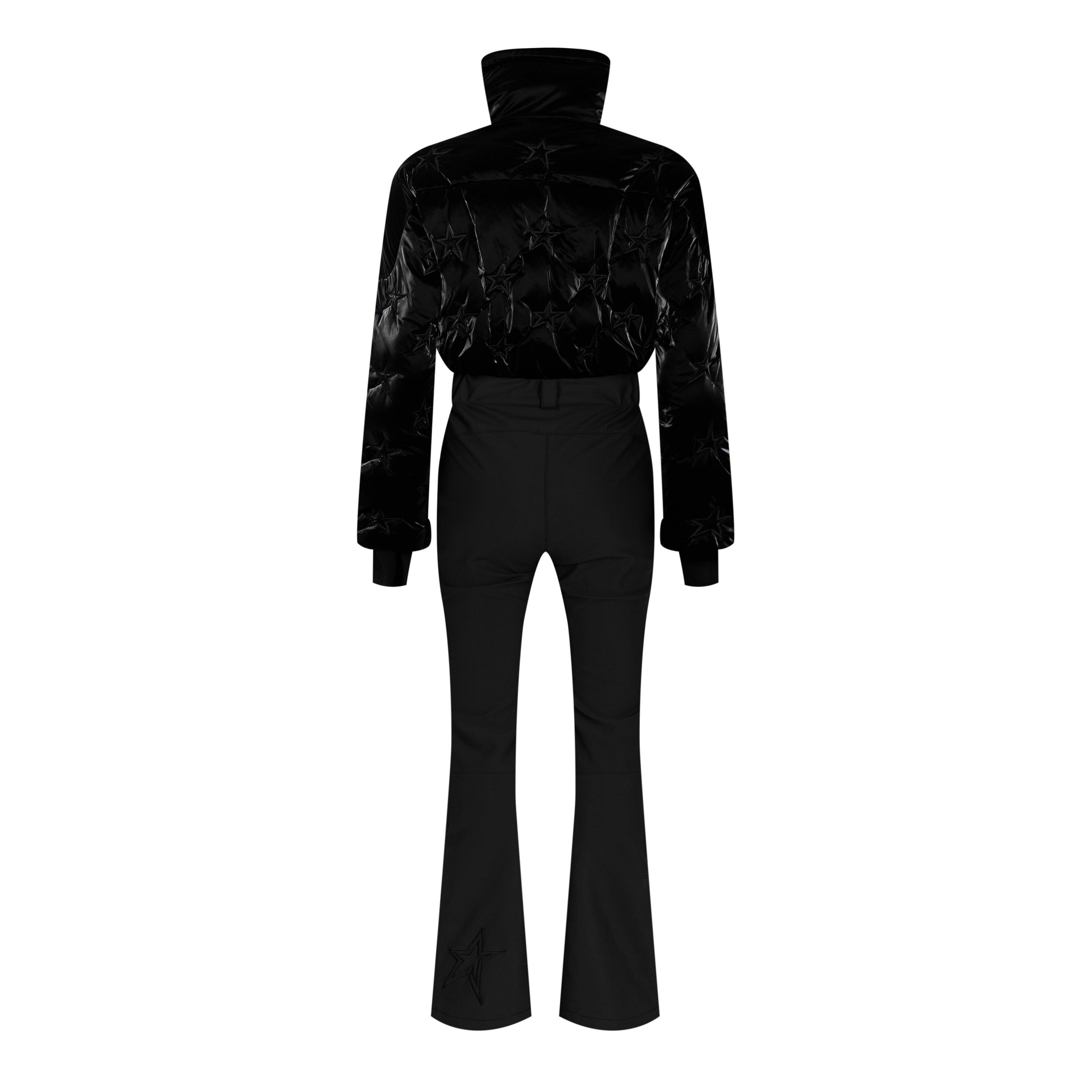 Jet Black - Perfect Moment - Women's Helen 700-Fill Down Water Resistant Long Sleeve Ski Suit - 6