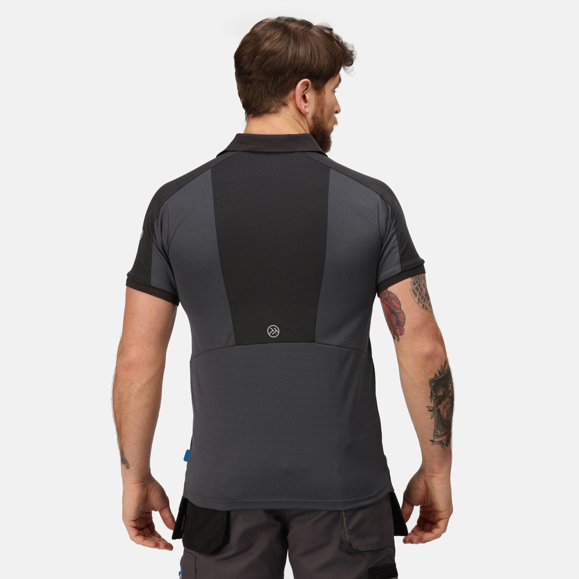 Seal Grey - Regatta - Offensive Workwear Wicking Polo Shirt - 3