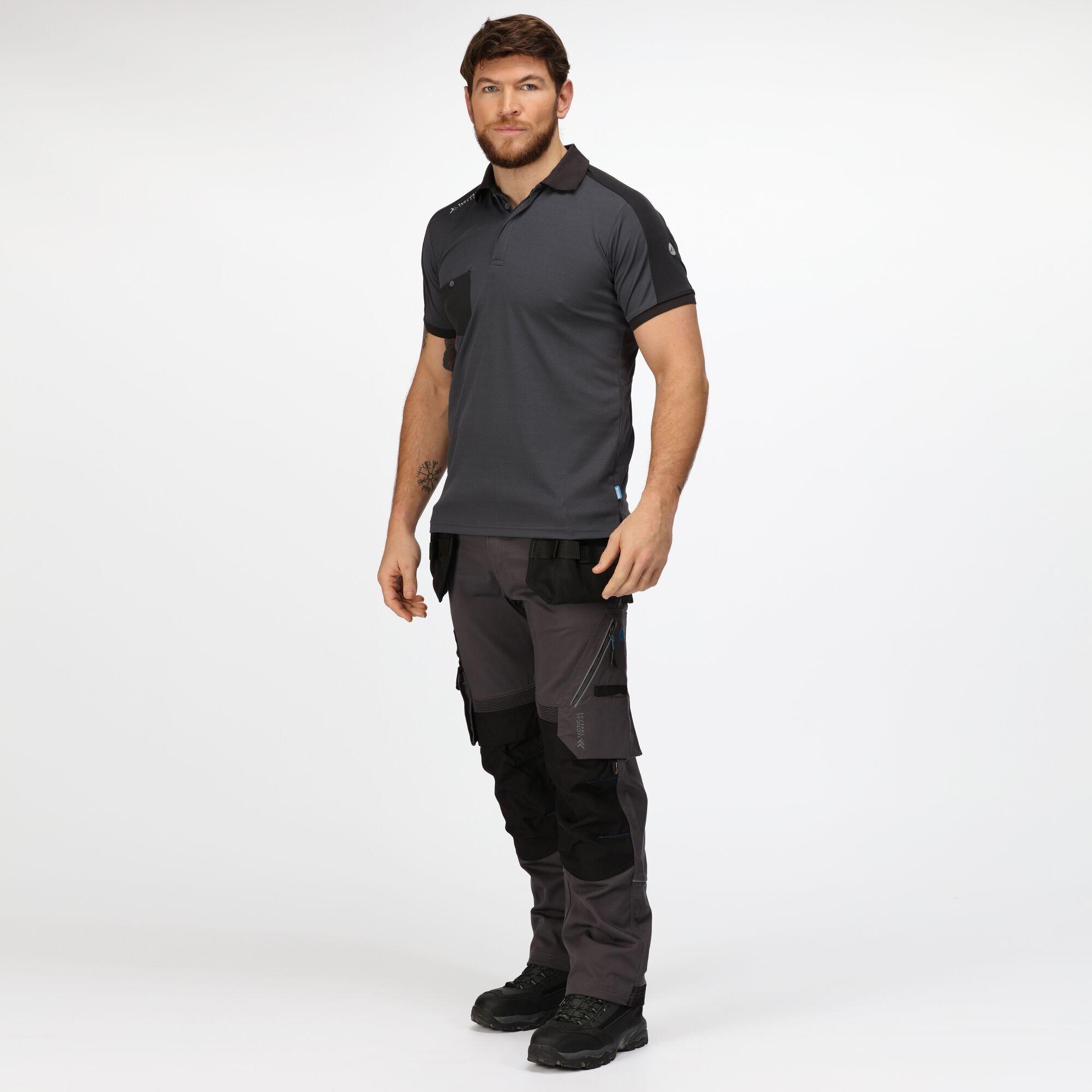 Seal Grey - Regatta - Offensive Workwear Wicking Polo Shirt - 5