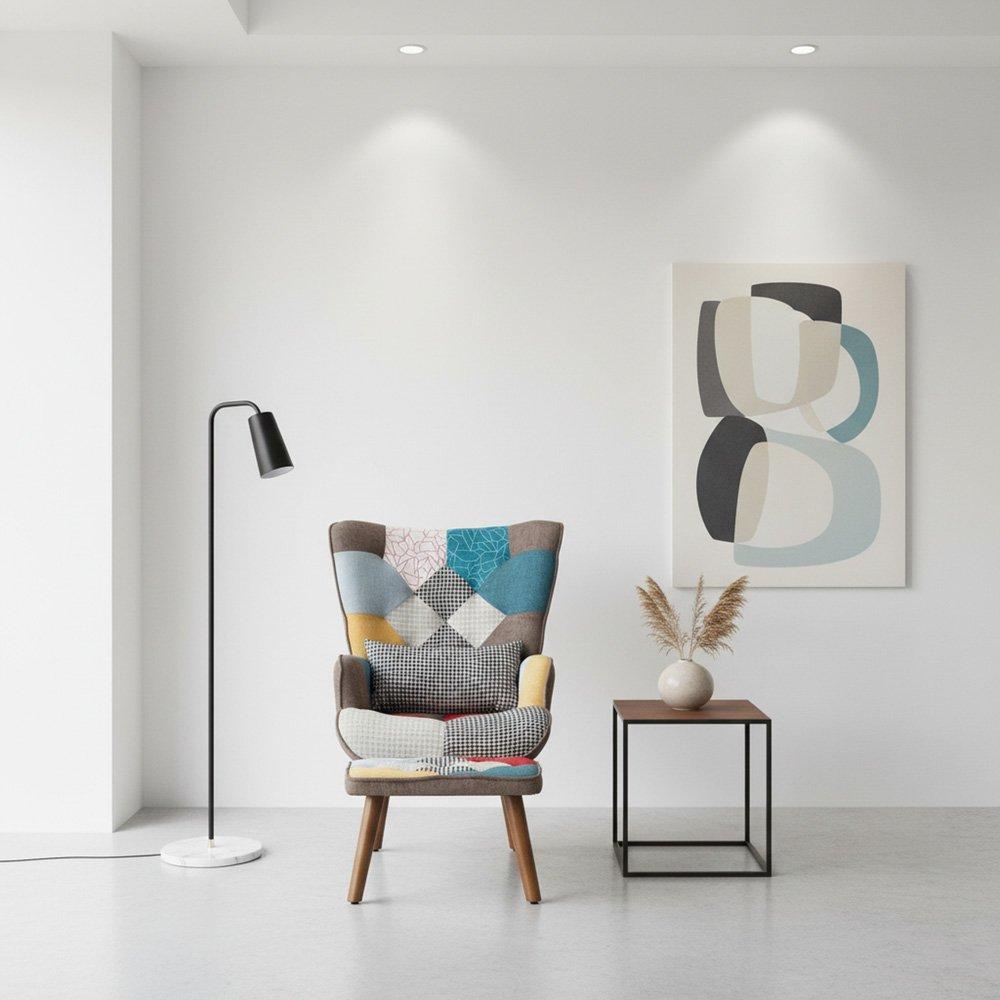 Multi - Urban Meuble - Patchwork Accent Chair Set Stylish Furniture - 3