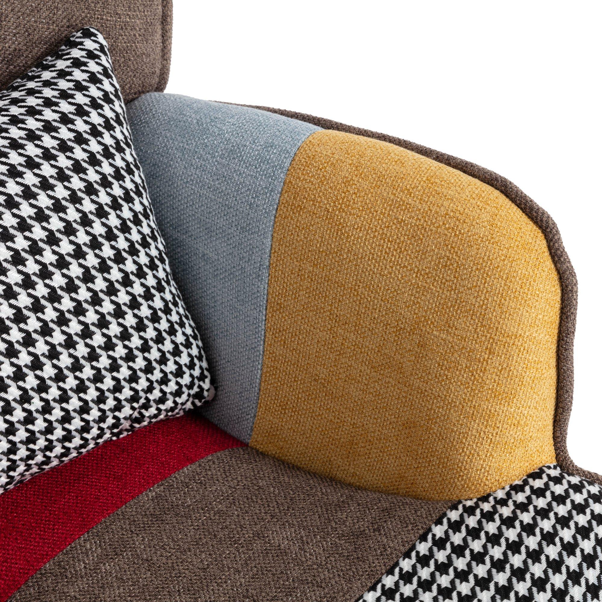 Multi - Urban Meuble - Patchwork Accent Chair Set Stylish Furniture - 10