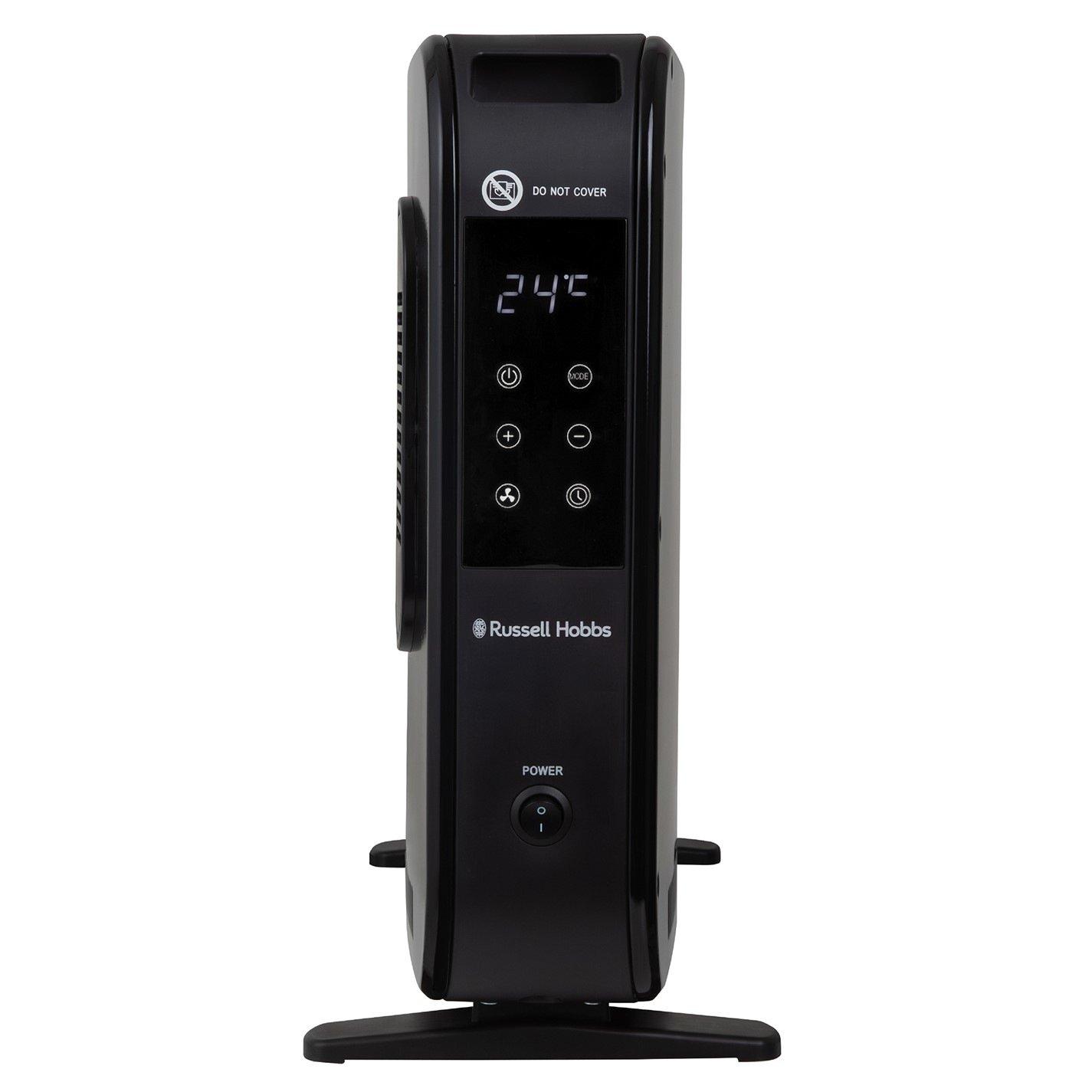 Black - Russell Hobbs - RHCVHTF2004B 2kW Digital Panel Convection Heater - 10