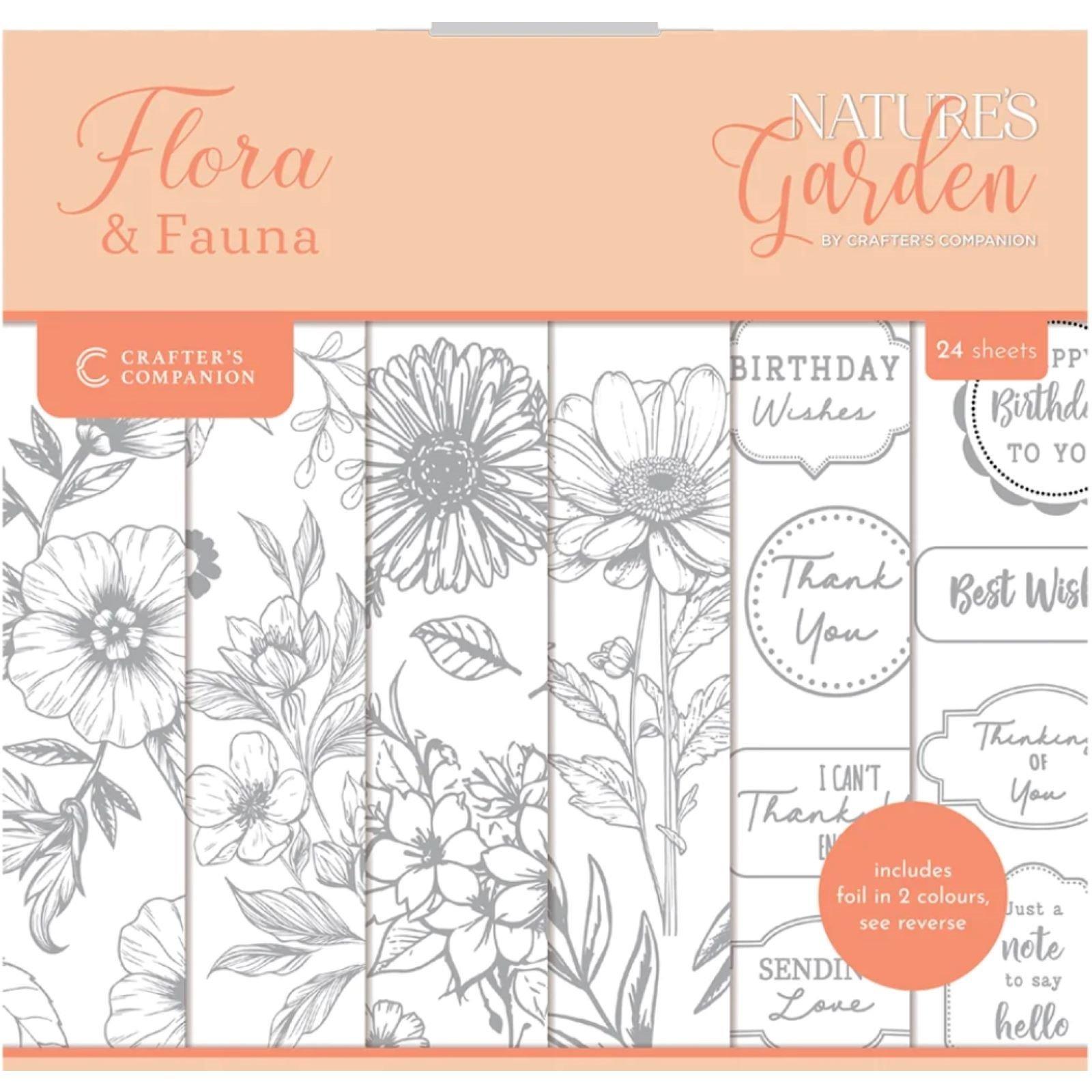 Multi - Crafters Companion - Nature’s Garden Flora & Fauna Foil Transfers