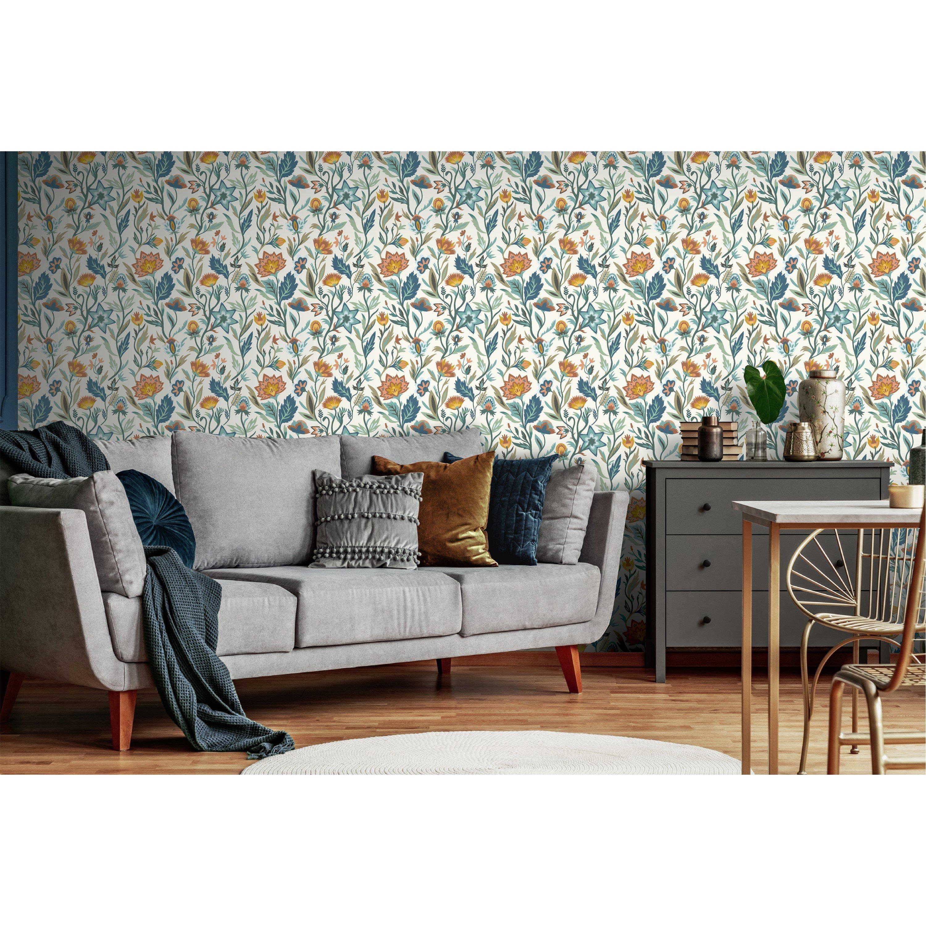 Blue - Arthouse - Lush Paradise Blue Wallpaper - 4