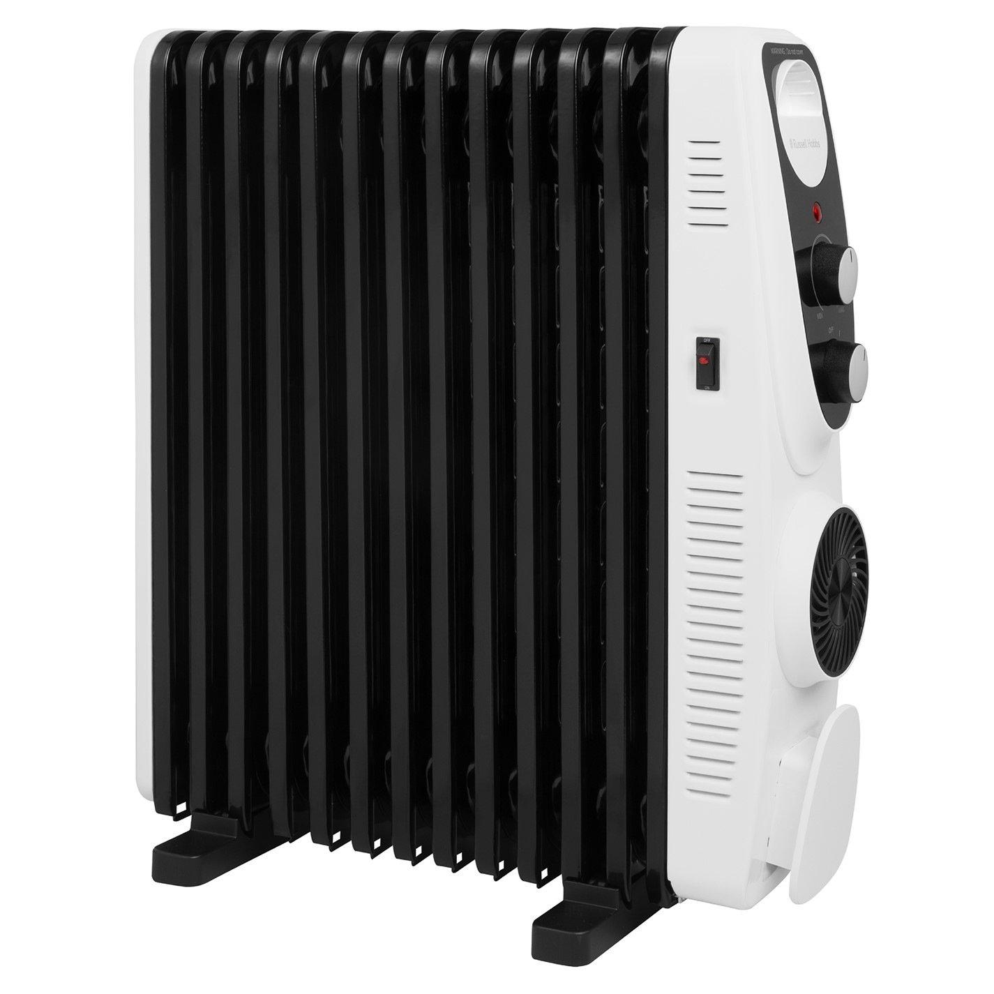 White - Russell Hobbs - RHOFR2403 13 Fin Manual Oil Filled Radiator - 10