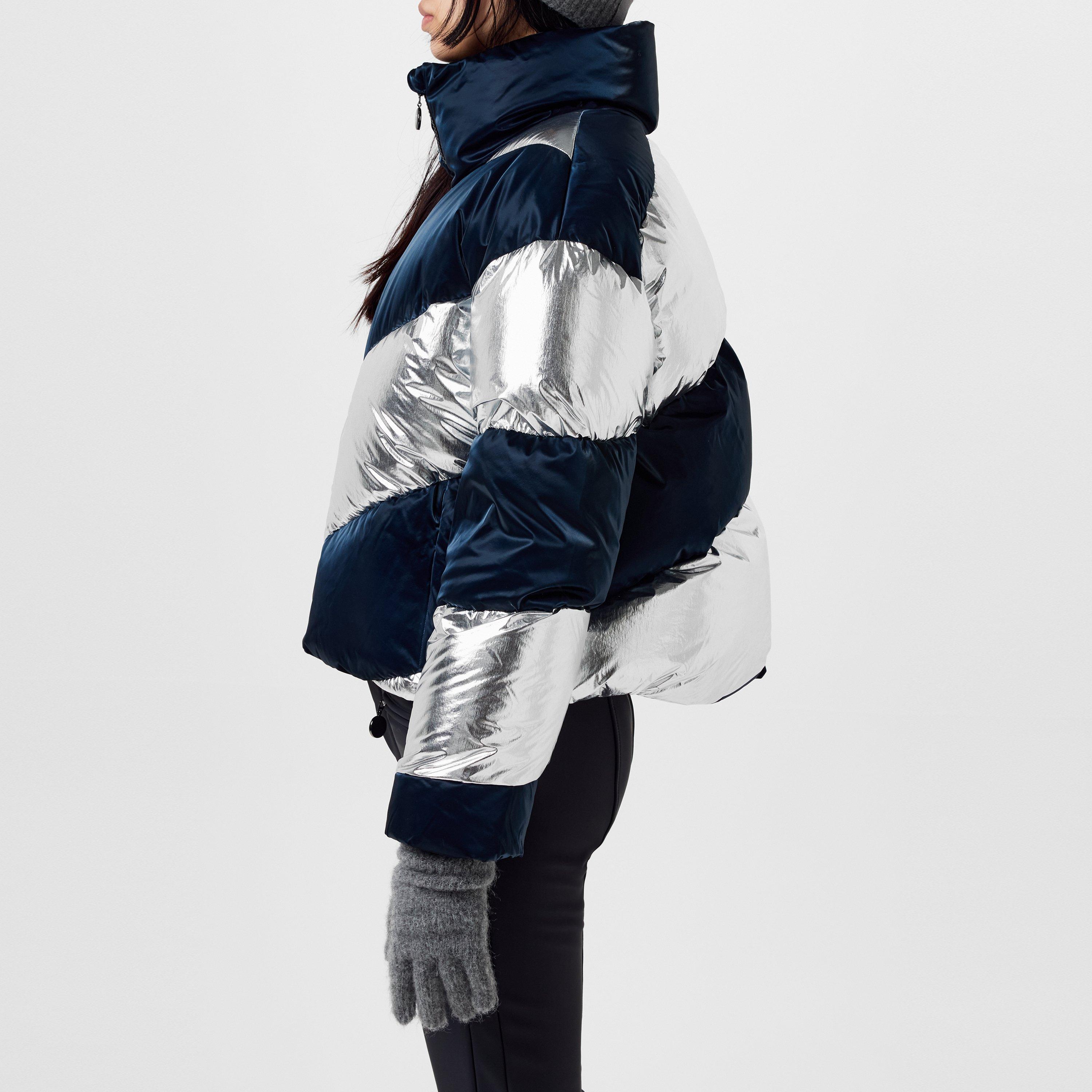 Liquid Blue - Perfect Moment - Women's Super Mojo 700 Fill Power Down Long Sleeve Stand Collar Ski Jacket - 2