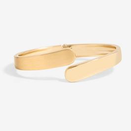 Jon Richard Gold Plated Polished Satin Open Hinge Bangle