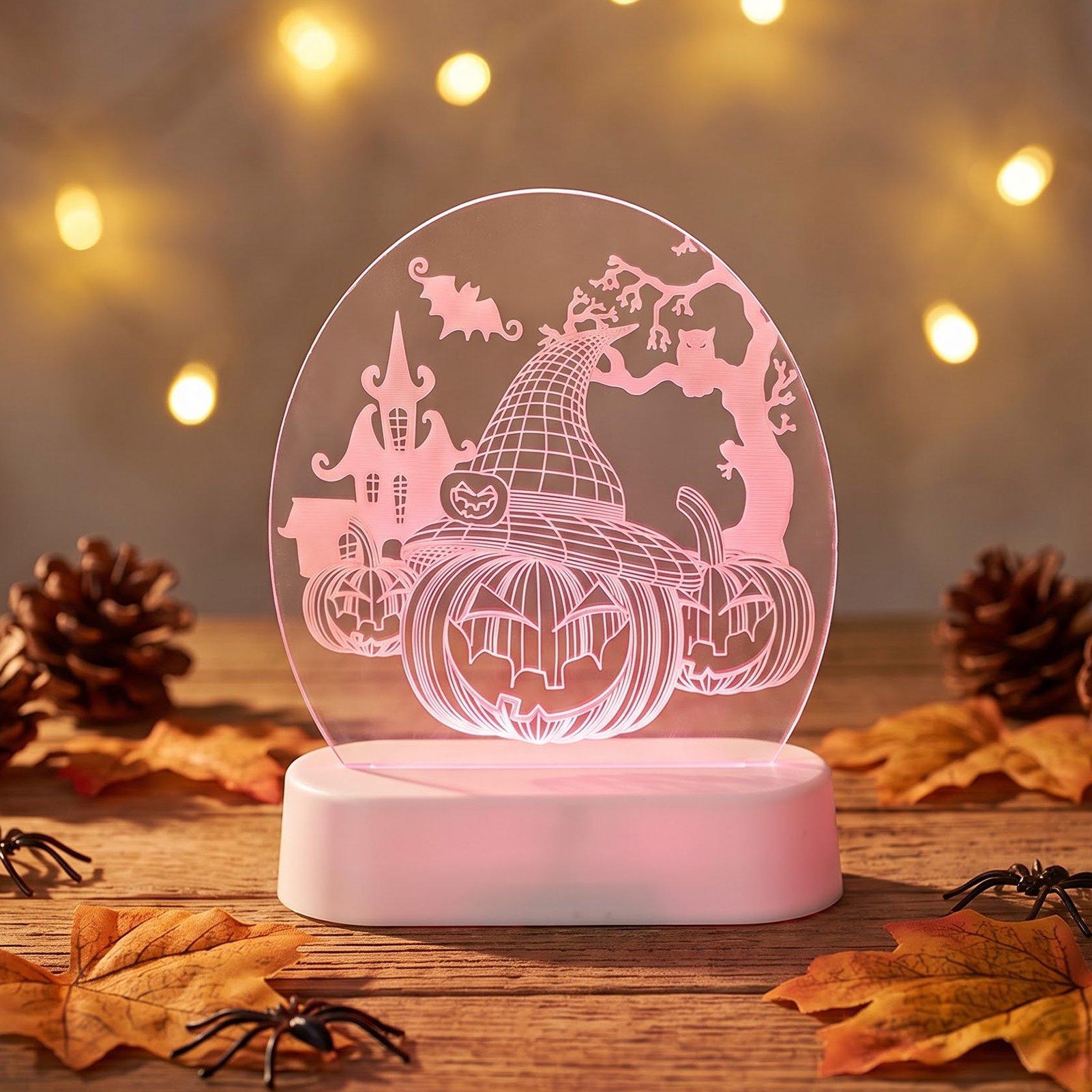 White - LIFE IDEAS - 3D Optical Illusion Lamp With Remote Control - 1