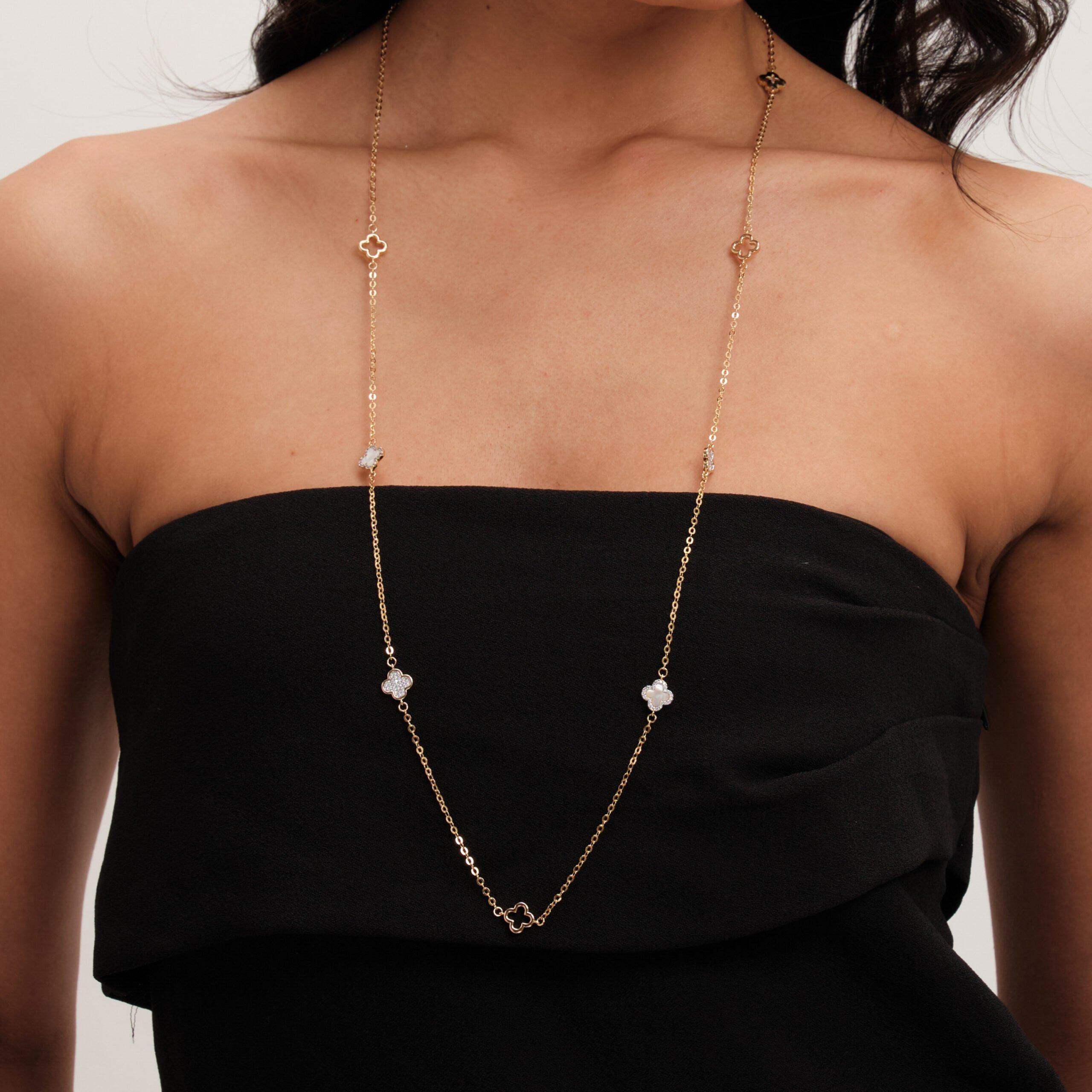 Gold - Jon Richard - Gold Plated Chain And Shell Station Necklace - 2