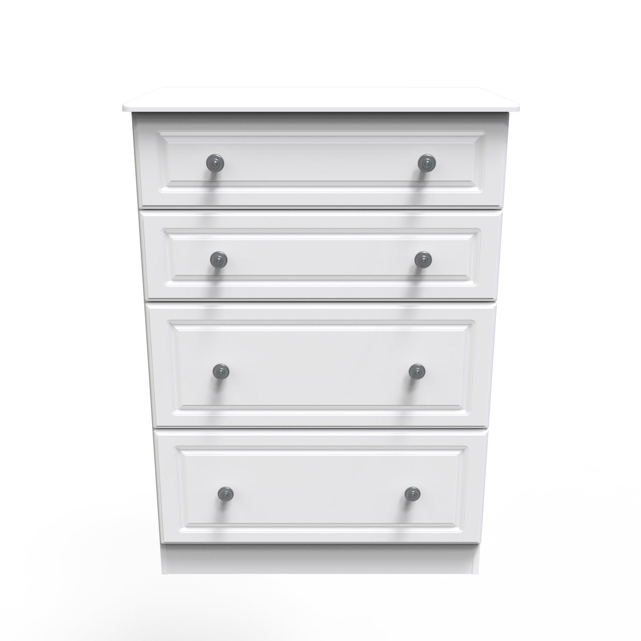 White Ash - Welcome Furniture - Pembroke 4 Drawer Deep Chest - 1