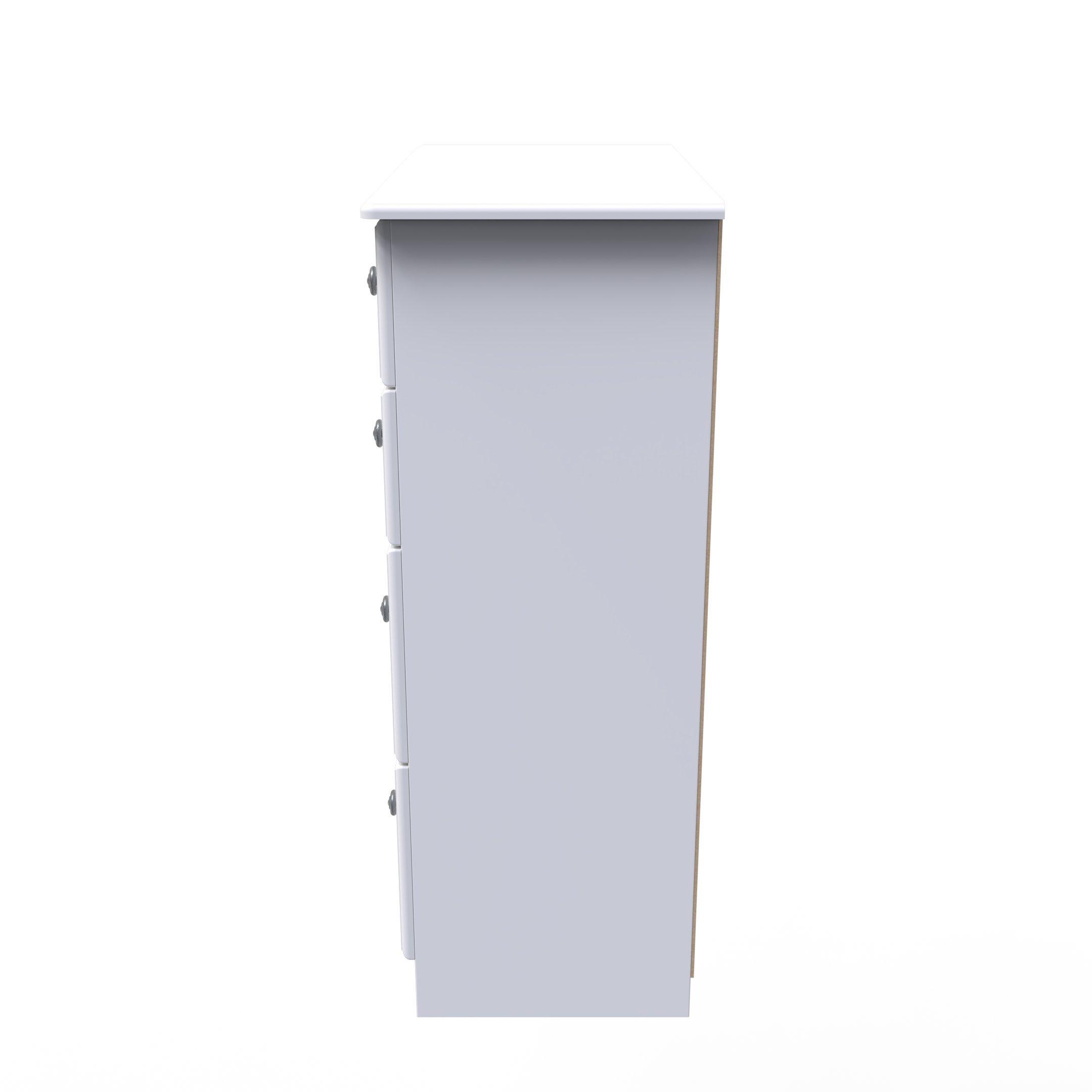 White Ash - Welcome Furniture - Pembroke 4 Drawer Deep Chest - 3