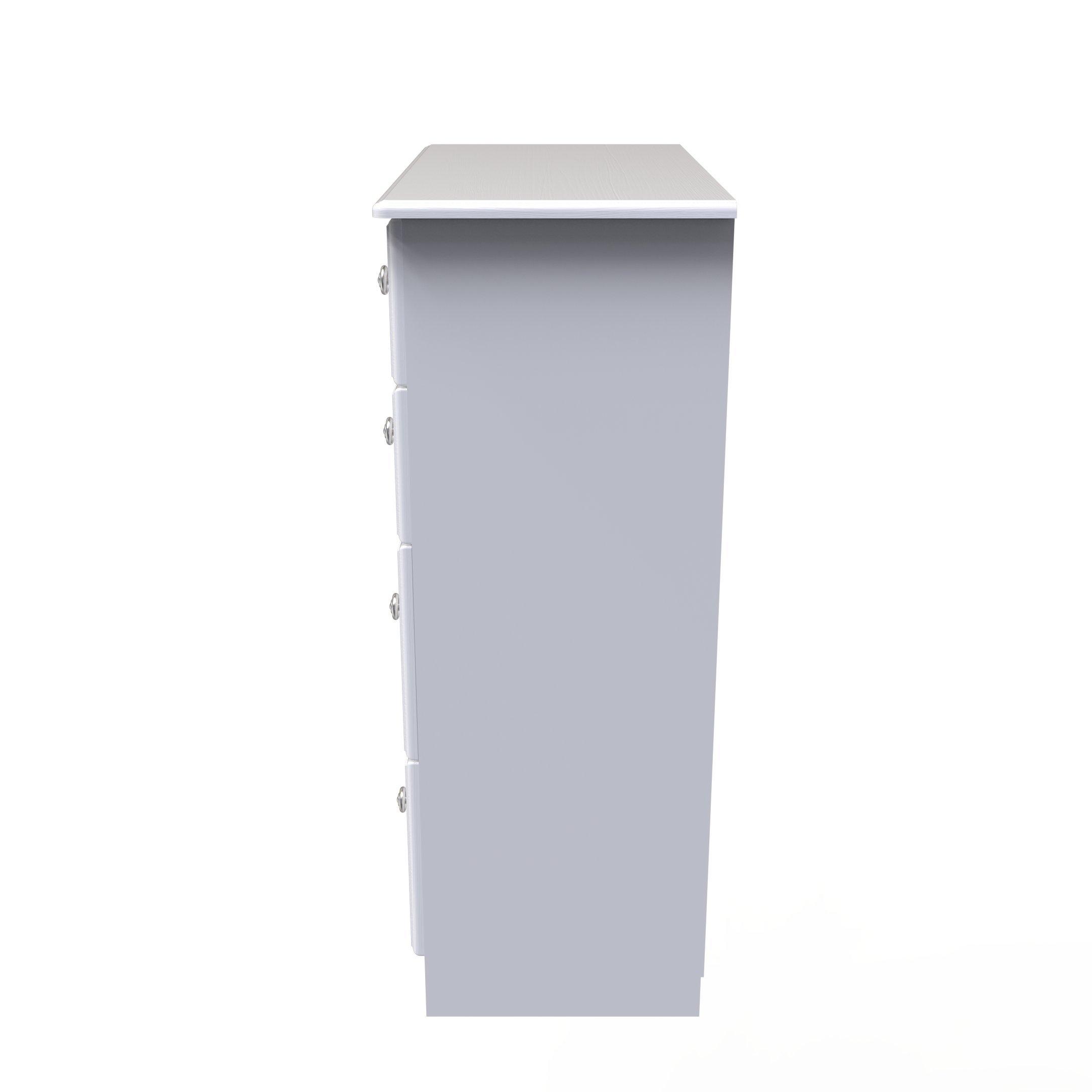 White Ash - Welcome Furniture - Pembroke 4 Drawer Deep Chest - 4
