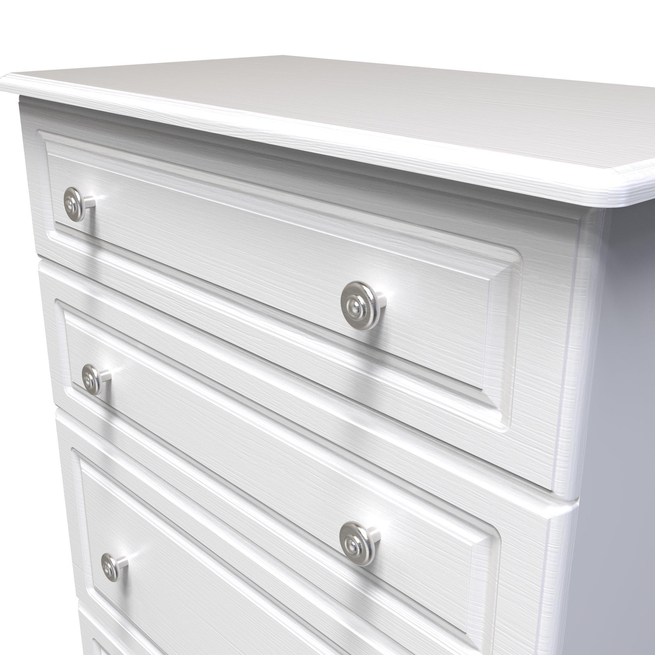 White Ash - Welcome Furniture - Pembroke 4 Drawer Deep Chest - 8