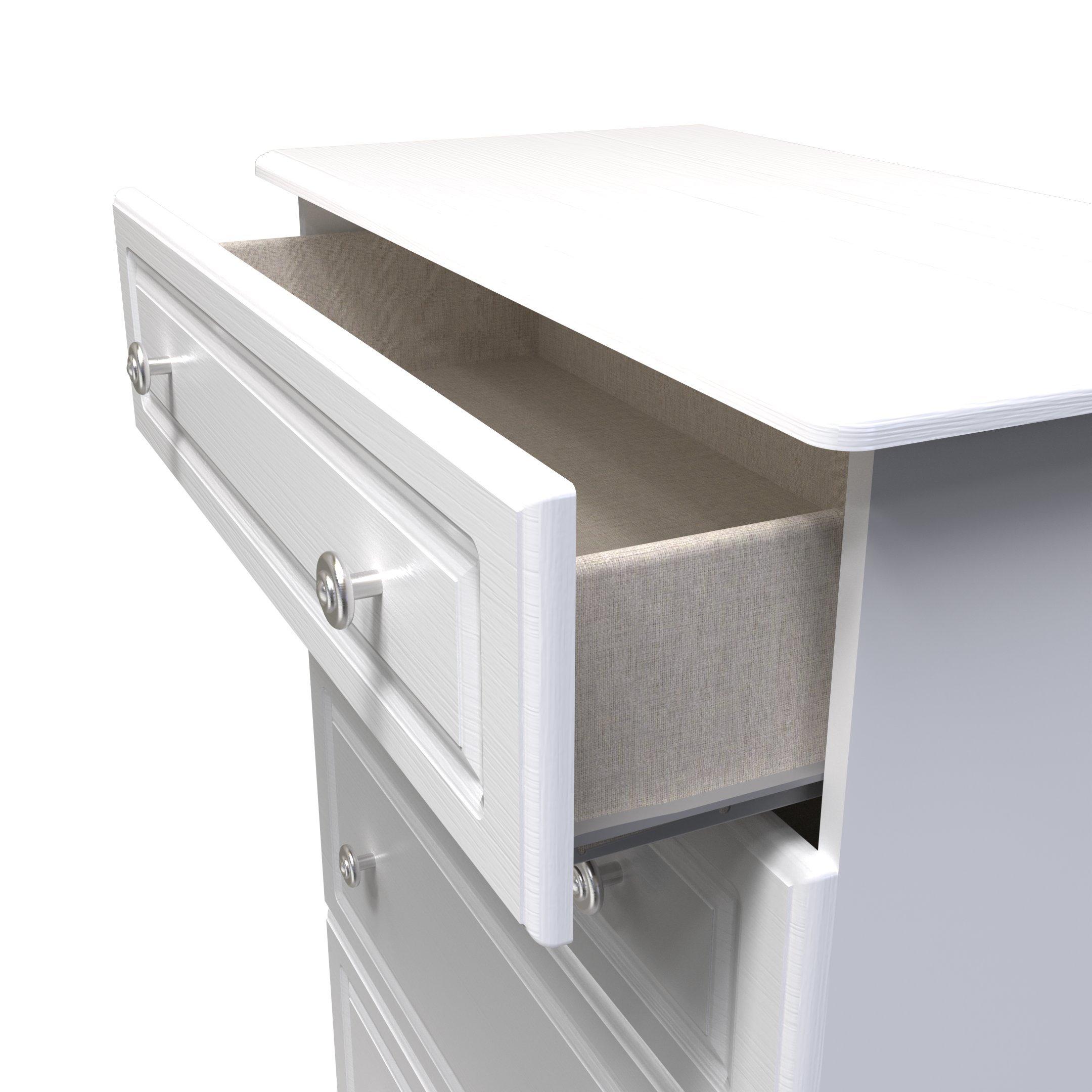 White Ash - Welcome Furniture - Pembroke 4 Drawer Deep Chest - 10