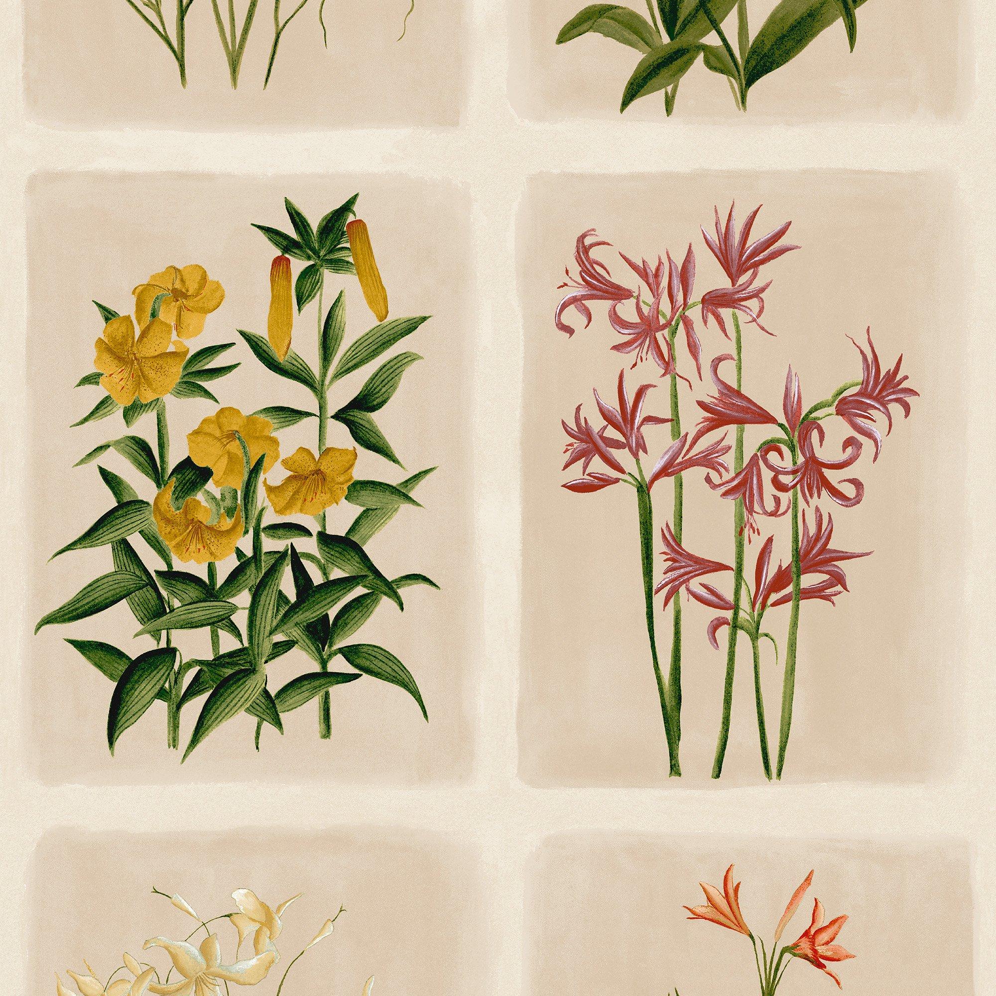 Yellow - Laura Ashley - Pershore Postcards Linen Wallpaper - 2