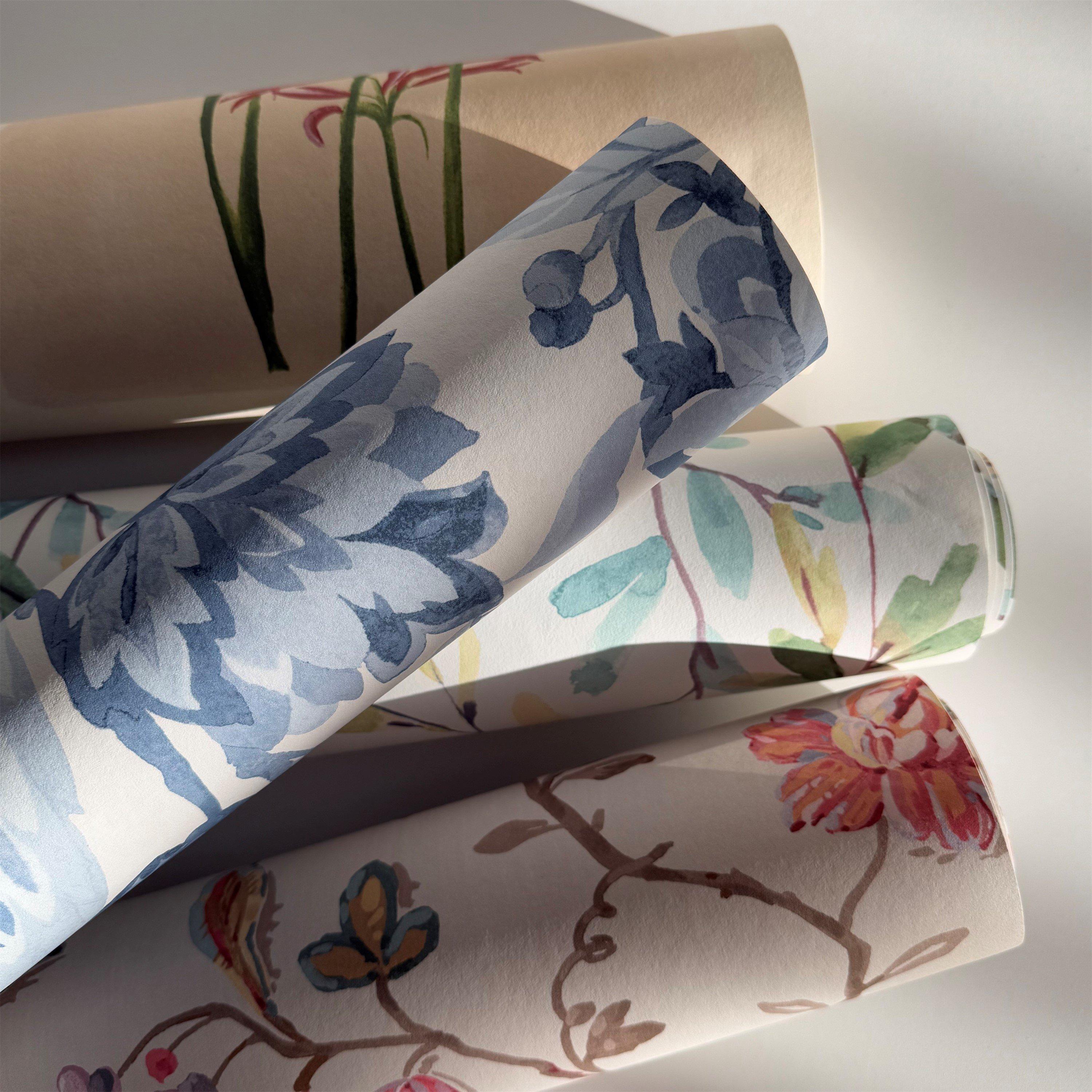 Yellow - Laura Ashley - Pershore Postcards Linen Wallpaper - 7