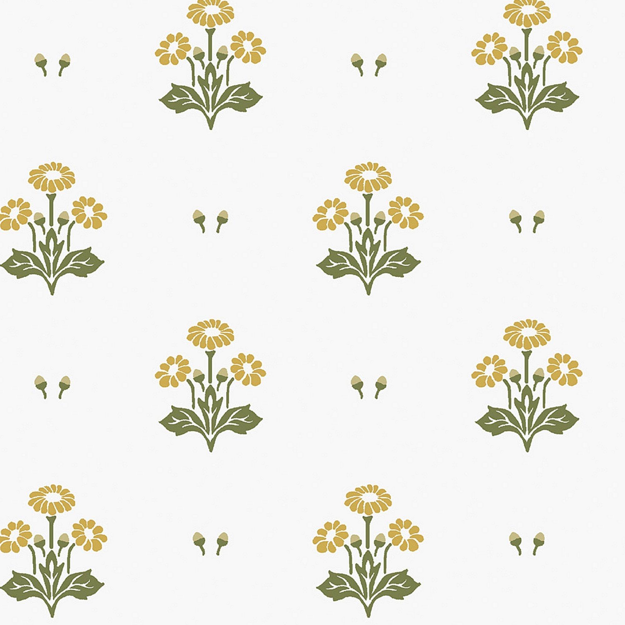 White - Laura Ashley - Laura Ashley Harthill Daisy Ochre Yellow Wallpaper - 4