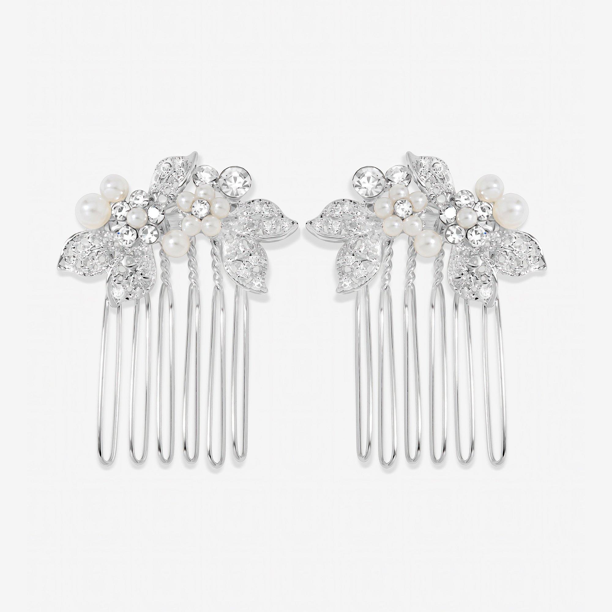 Jon Richard Jessica Mini Floral Comb - 2 Pack